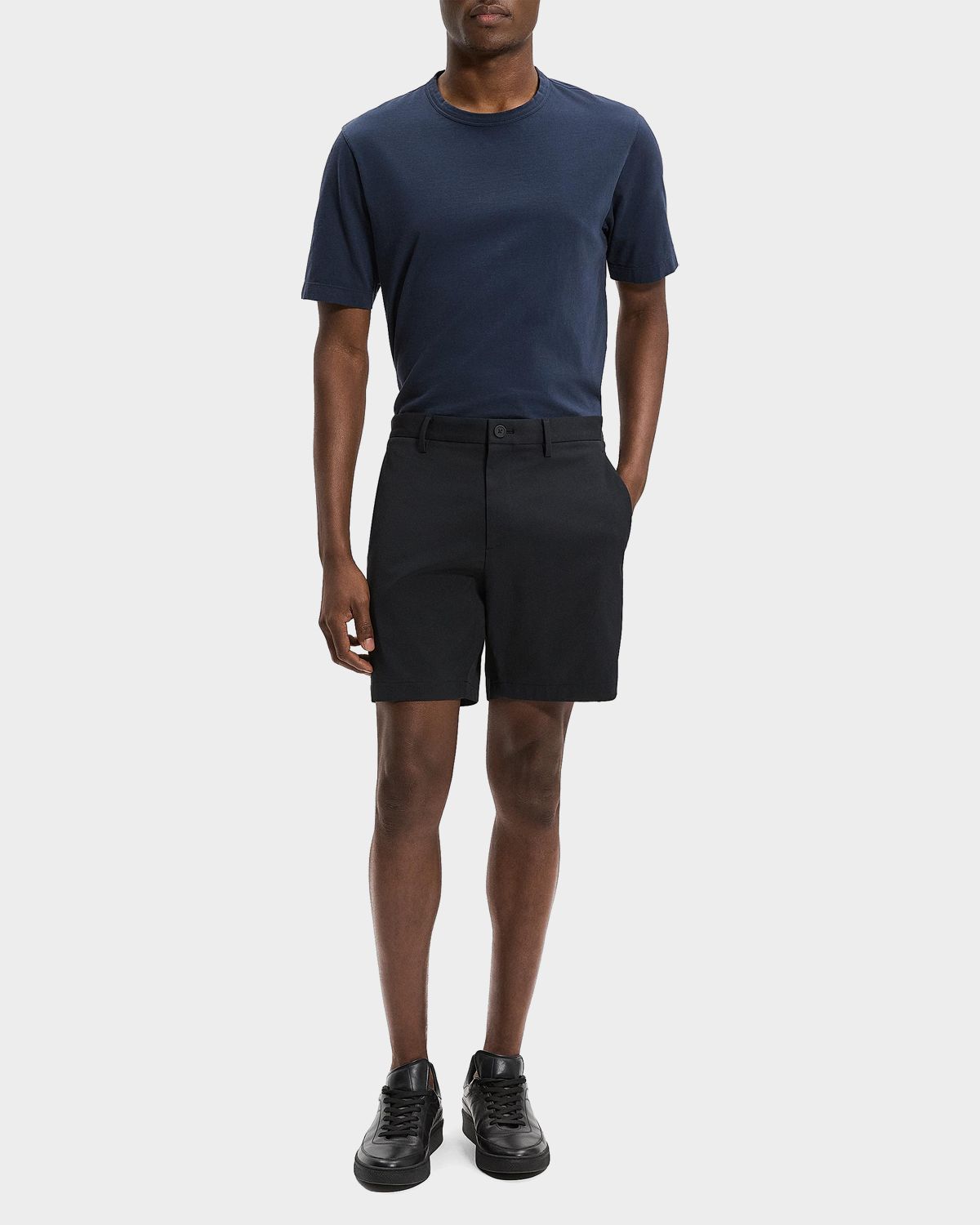Theory Men 's Zaine Nylon 7" Inseam Flat-Front Shorts