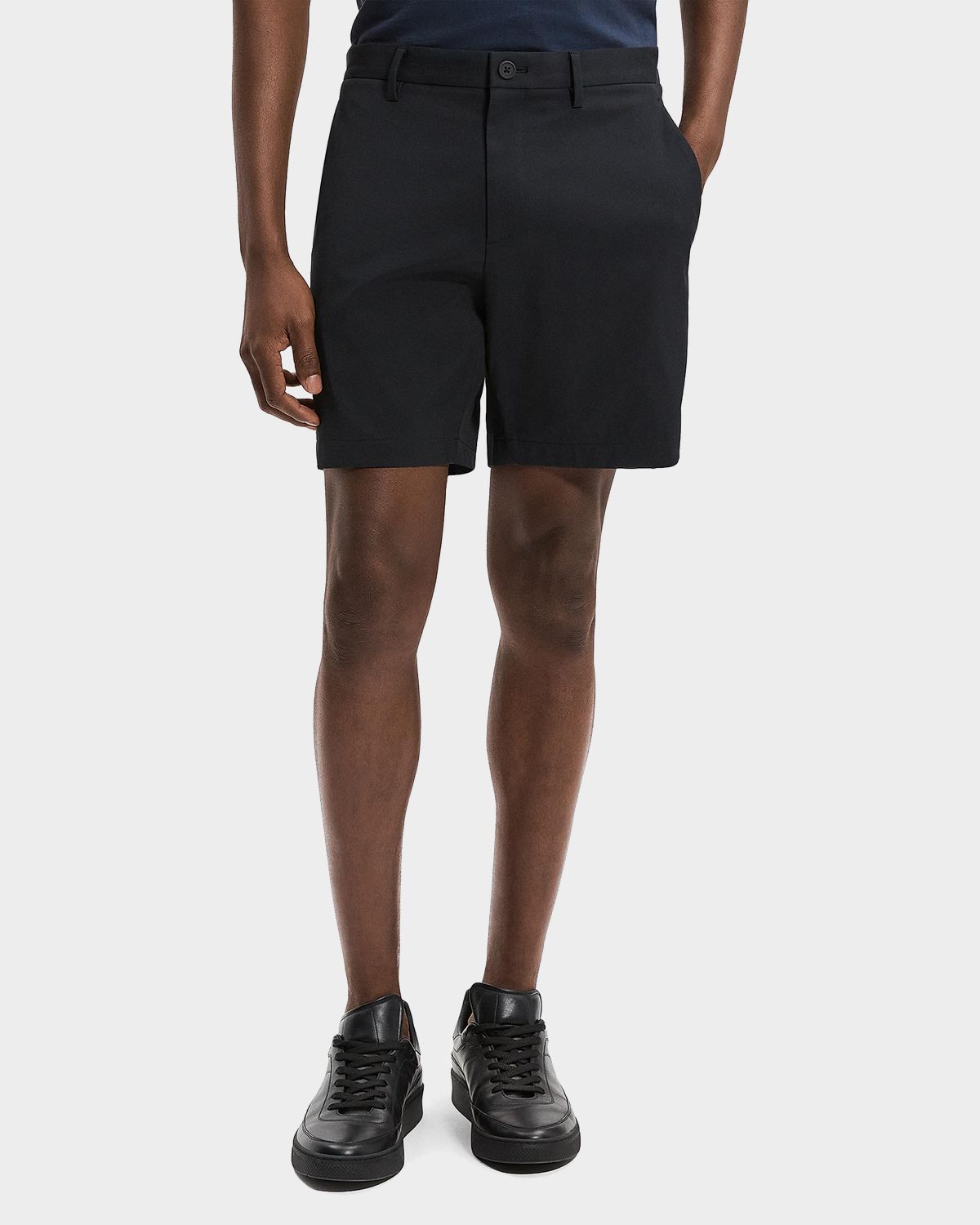 Theory Men 's Zaine Nylon 7" Inseam Flat-Front Shorts | Thumbnail 4 Theory Men 's Zaine Nylon 7" Inseam Flat-Front Shorts | Thumbnail 4