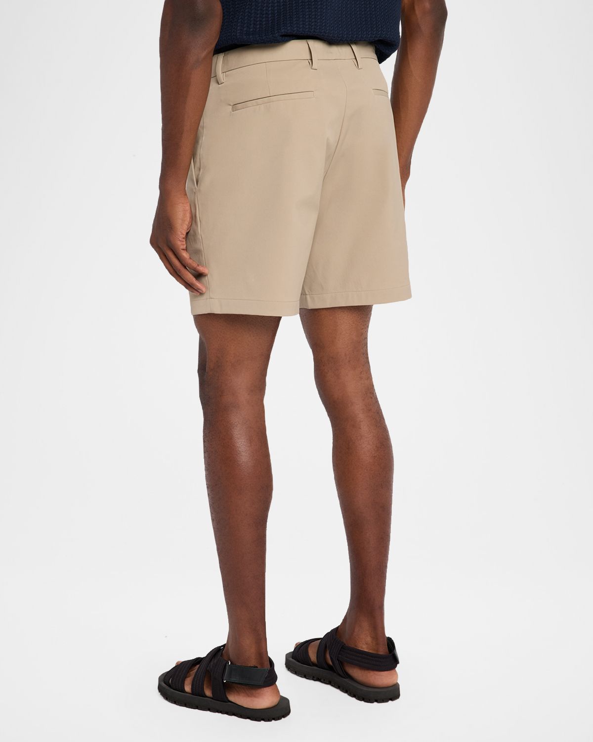 Theory Men 's Zaine Nylon 7" Inseam Flat-Front Shorts | Thumbnail 3 Theory Men 's Zaine Nylon 7" Inseam Flat-Front Shorts | Thumbnail 3