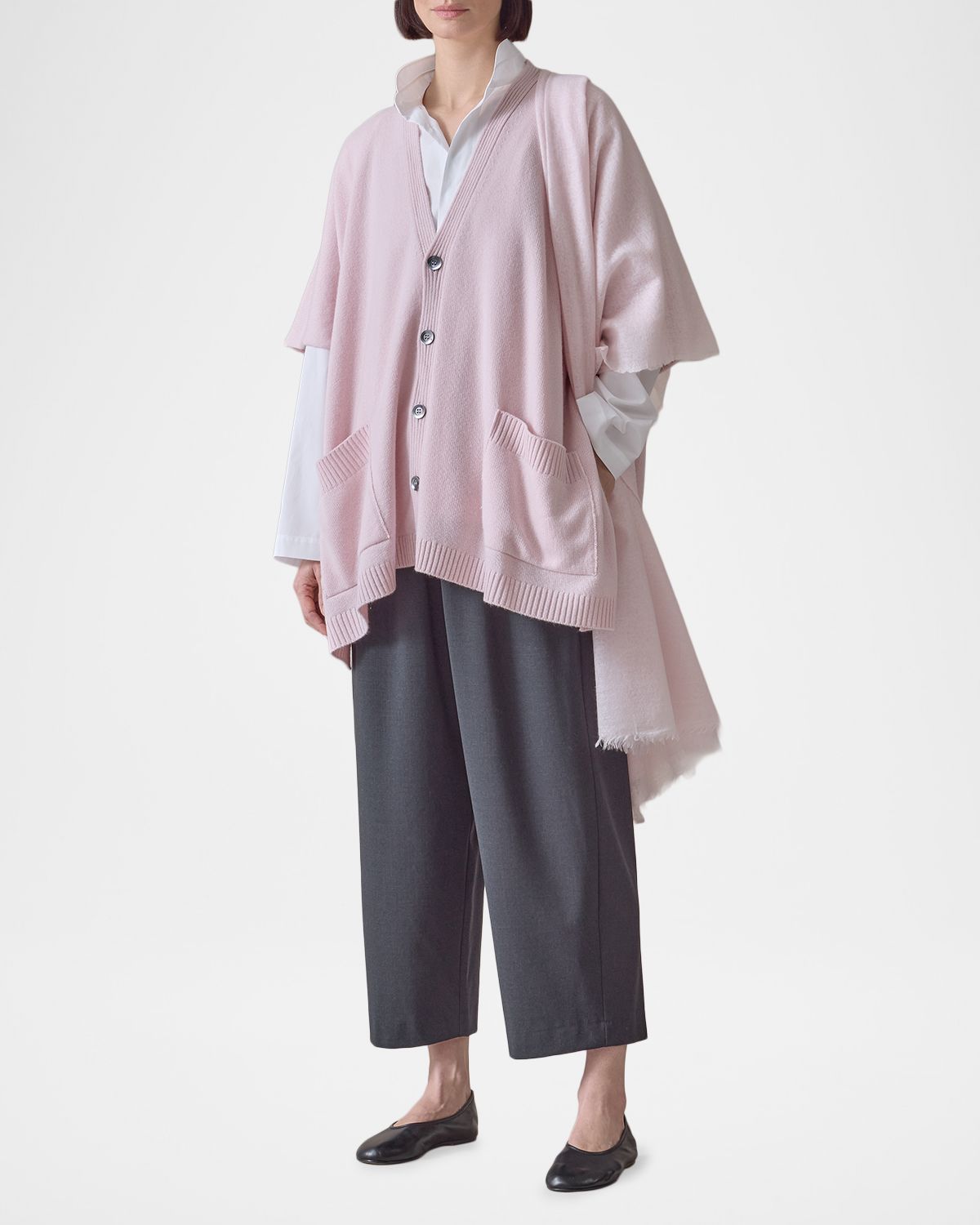 Eskandar Side-Slit Cashmere Cardigan | Thumbnail 6 Eskandar Side-Slit Cashmere Cardigan | Thumbnail 6