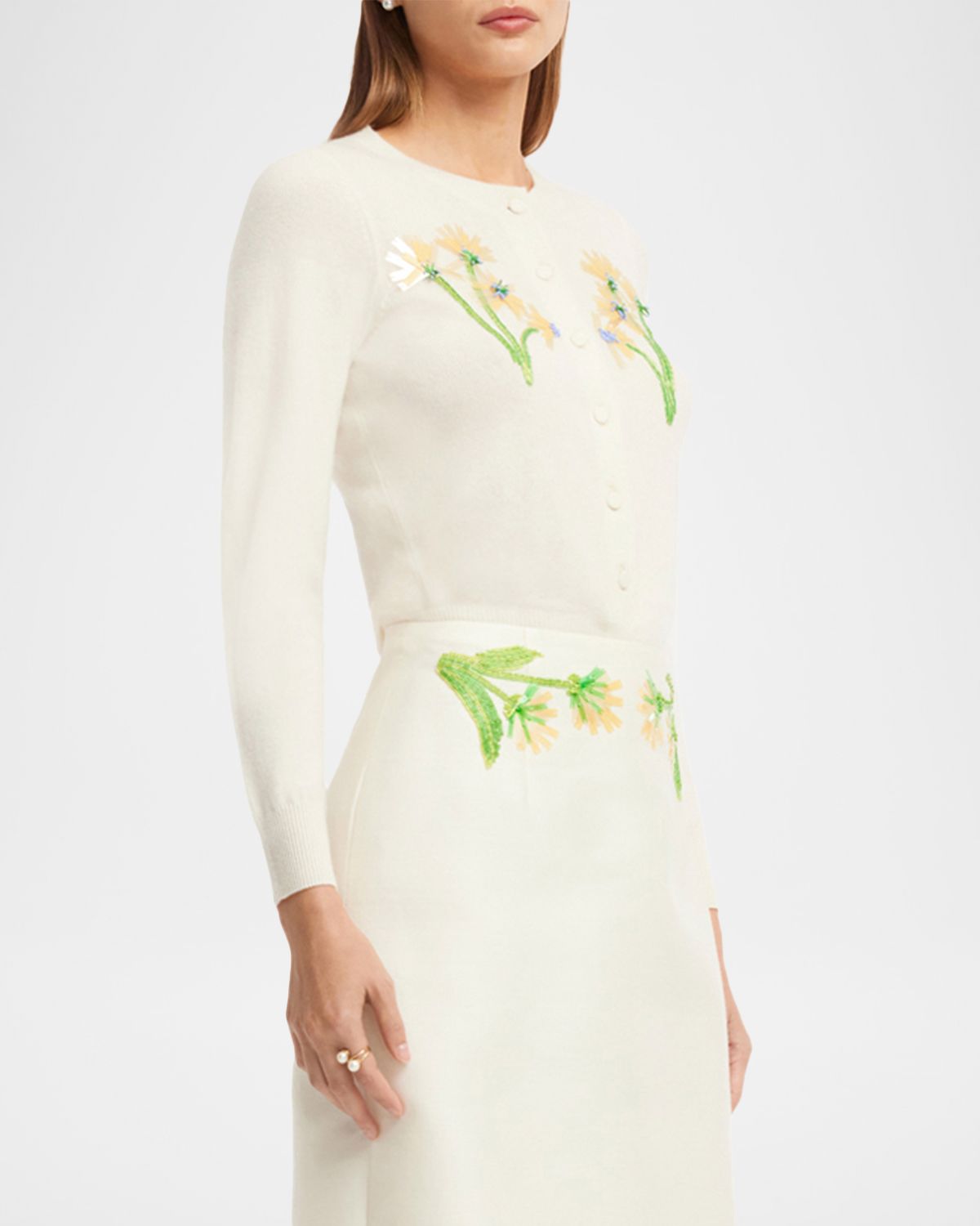 LEO LIN Claire Floral Beaded Cardigan | Thumbnail 6 LEO LIN Claire Floral Beaded Cardigan | Thumbnail 6