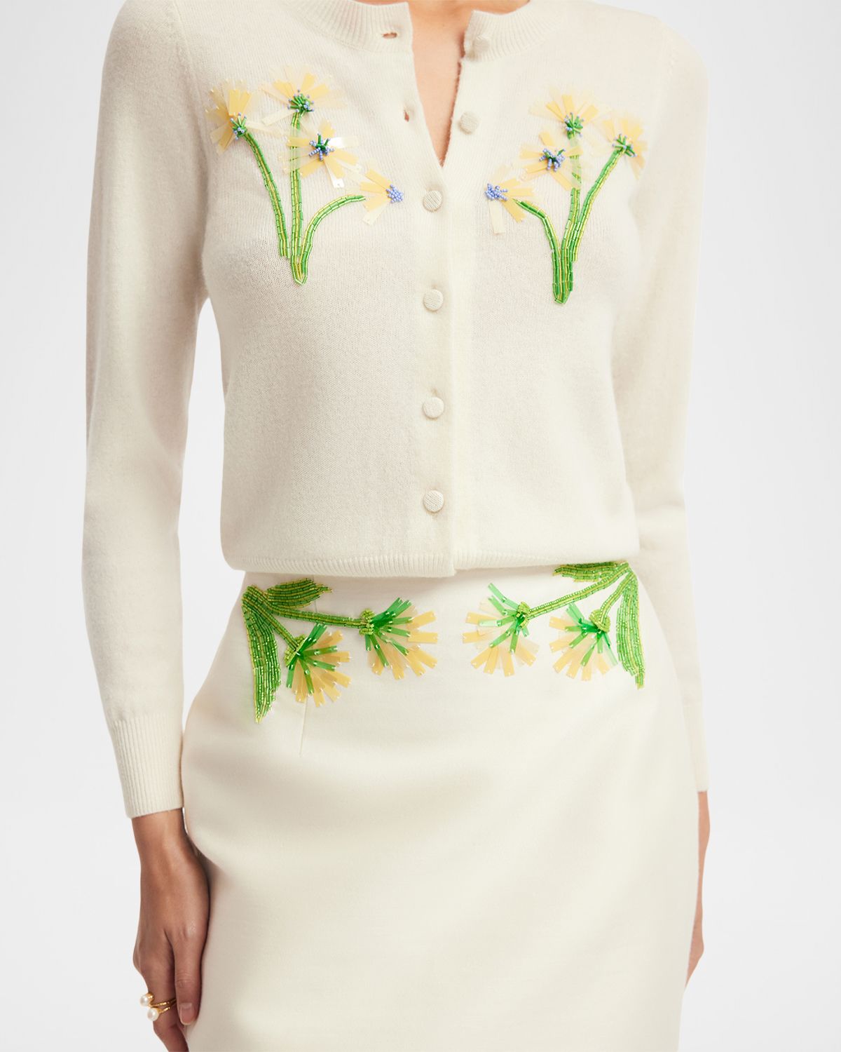 LEO LIN Claire Floral Beaded Cardigan | Thumbnail 5 LEO LIN Claire Floral Beaded Cardigan | Thumbnail 5