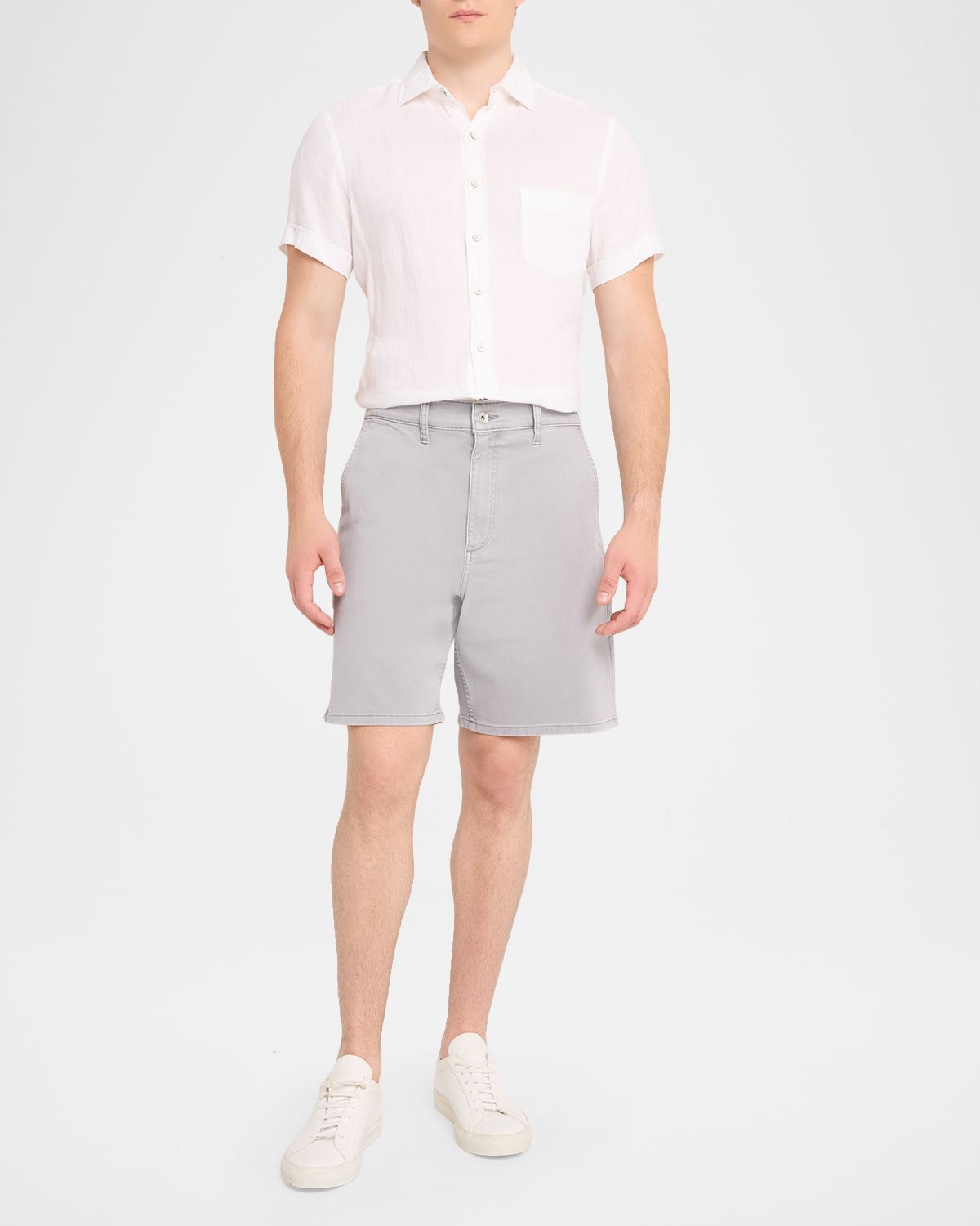 Rag & Bone Men 's Aero Stretch Denim Straight-Fit Shorts | Thumbnail 2 Rag & Bone Men 's Aero Stretch Denim Straight-Fit Shorts | Thumbnail 2