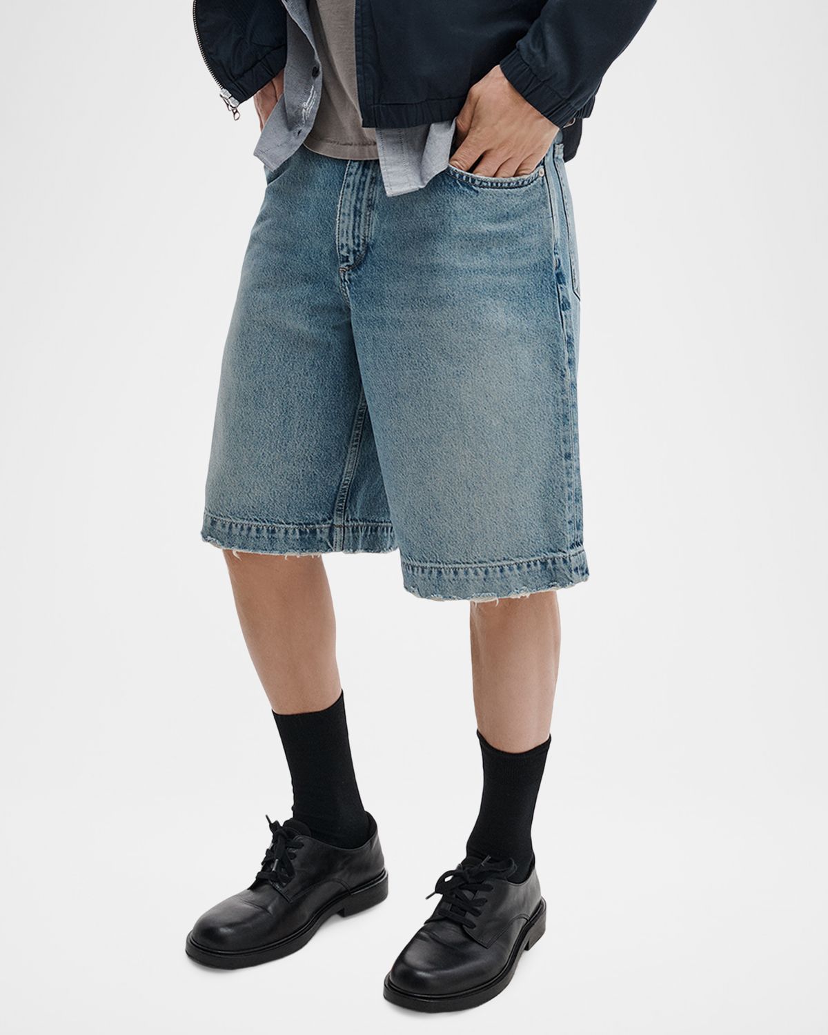 Rag & Bone Men 's Sh-Aggy Wide-Leg Denim Shorts | Thumbnail 6 Rag & Bone Men 's Sh-Aggy Wide-Leg Denim Shorts | Thumbnail 6