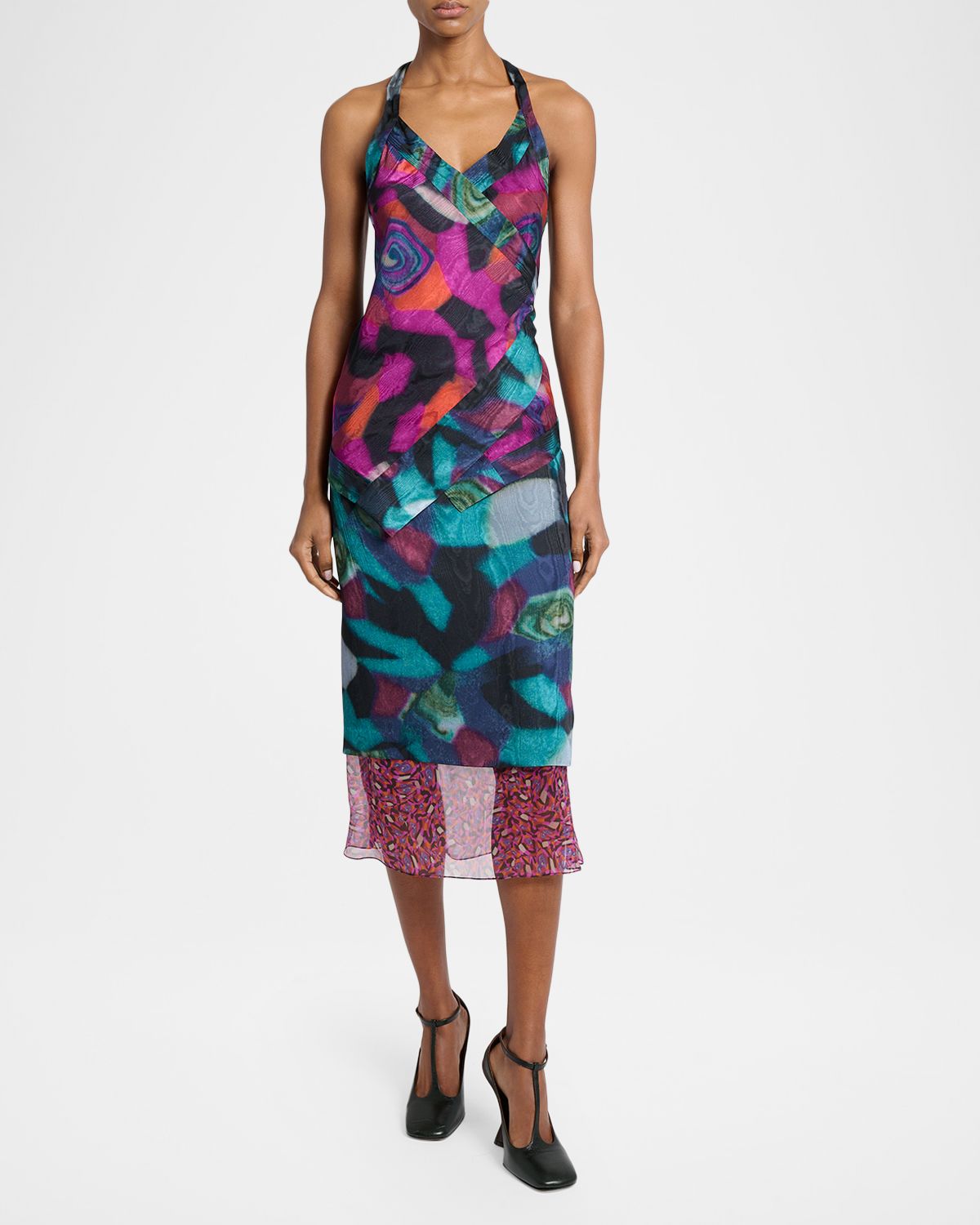 Dries Van Noten Cussia Halter Midi Dress | Thumbnail 2 Dries Van Noten Cussia Halter Midi Dress | Thumbnail 2