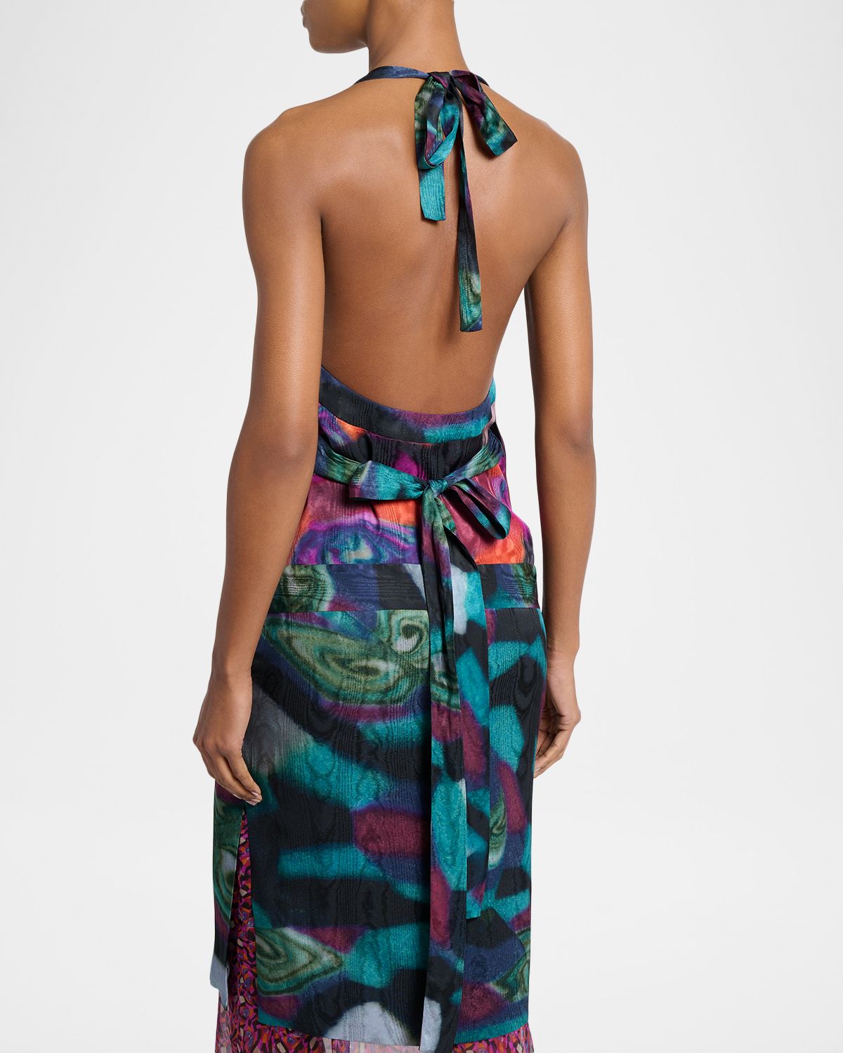 Dries Van Noten Cussia Halter Midi Dress | Thumbnail 3 Dries Van Noten Cussia Halter Midi Dress | Thumbnail 3