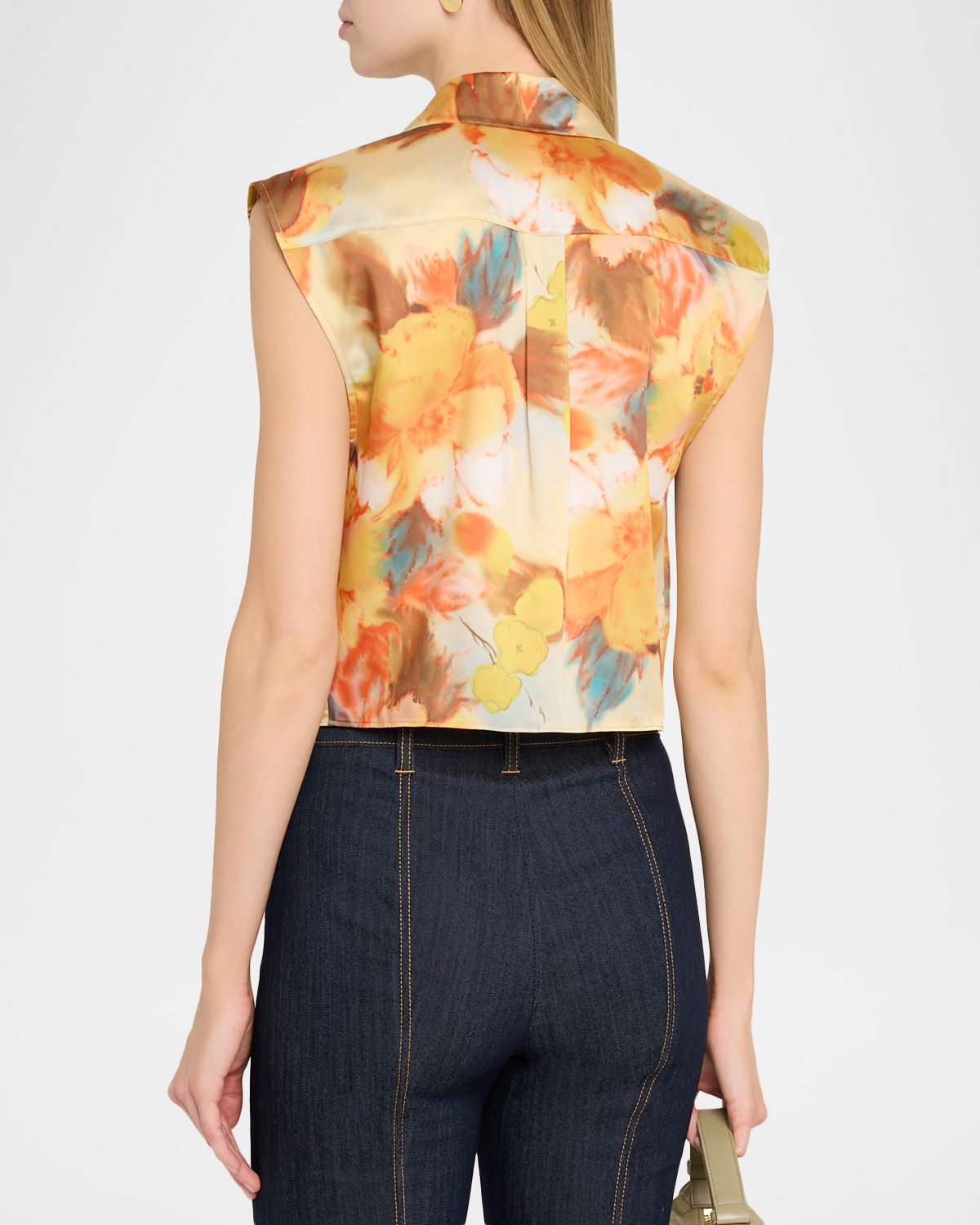 Cinq a Sept Marianna Embellished Watercolor Floral Top | Thumbnail 3 Cinq a Sept Marianna Embellished Watercolor Floral Top | Thumbnail 3