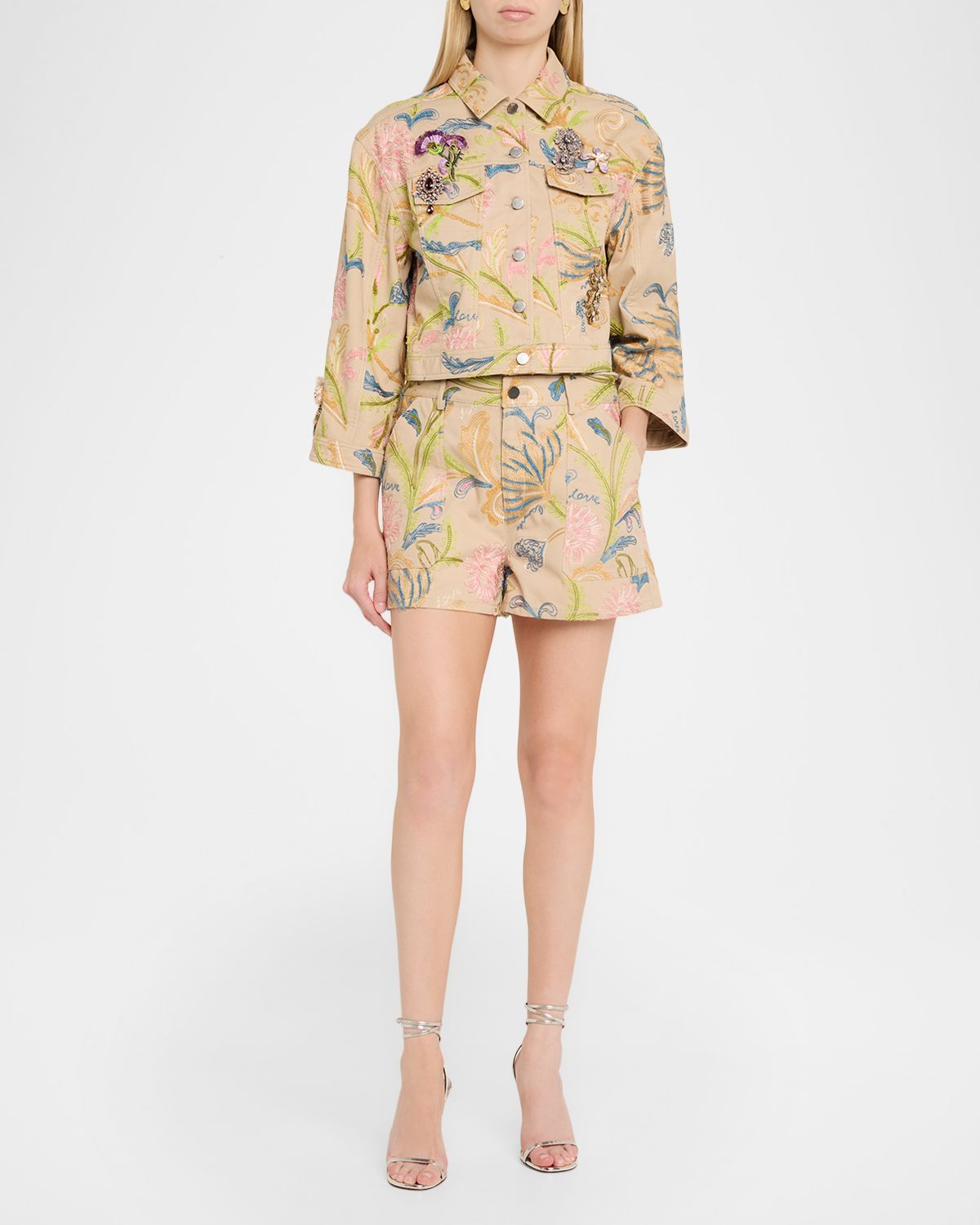 Cinq a Sept Addie Embroidered Shorts | Thumbnail 2 Cinq a Sept Addie Embroidered Shorts | Thumbnail 2