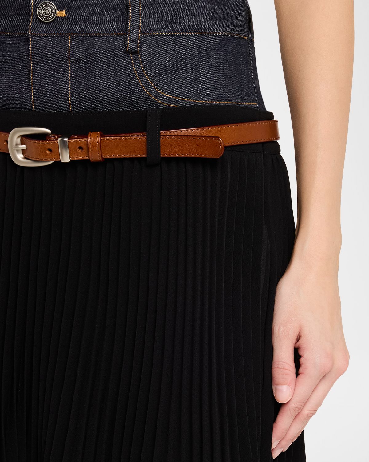 Cinq a Sept Dionne Mixed-Media Mini Skirt | Thumbnail 5