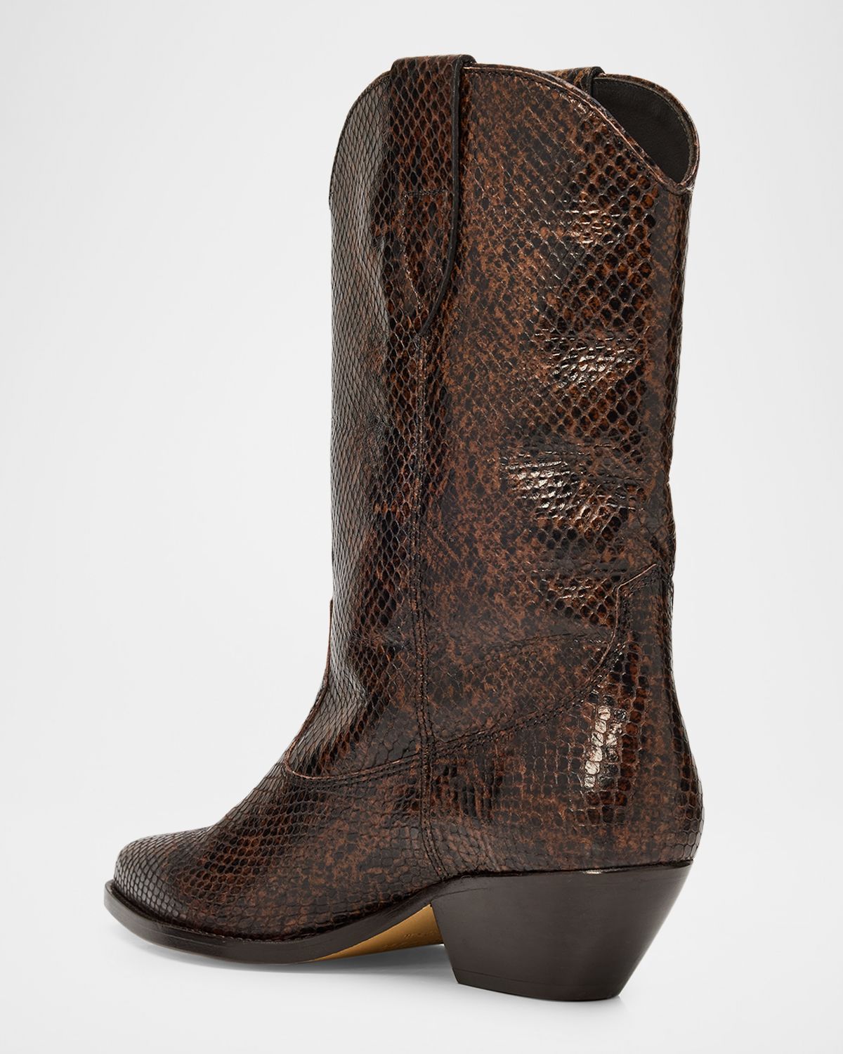 Isabel Marant Duerto Western Boots in Embossed Leather | Thumbnail 4 Isabel Marant Duerto Western Boots in Embossed Leather | Thumbnail 4