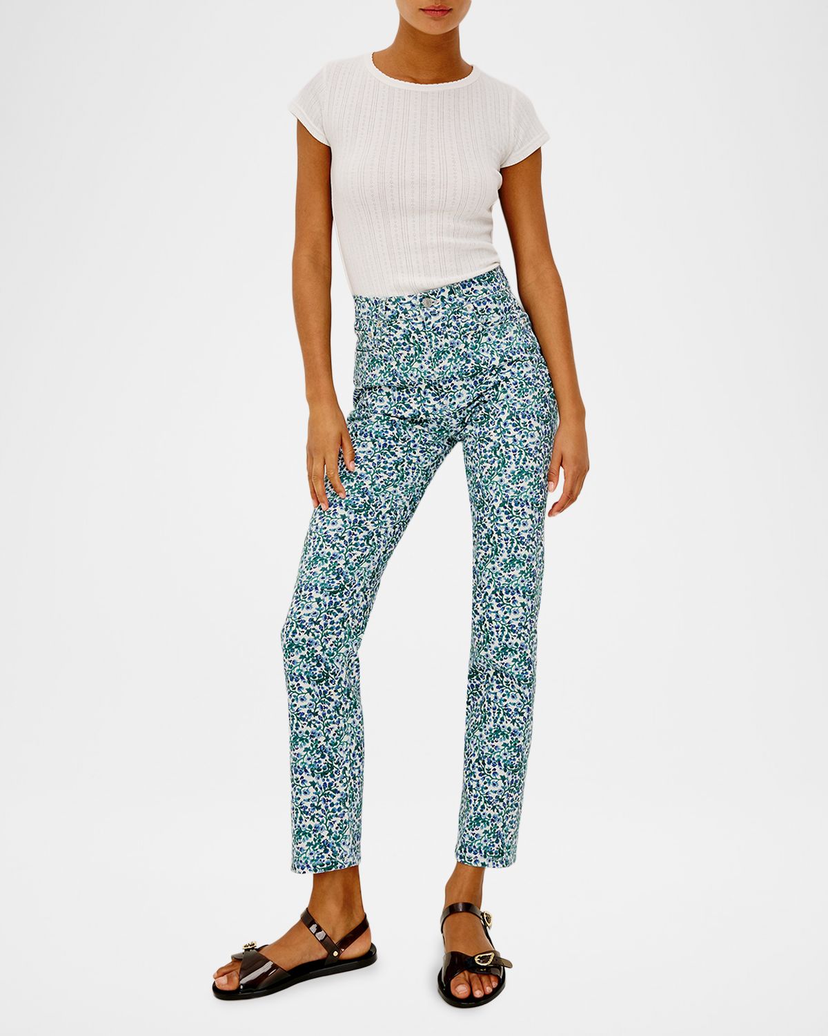 Rails Topanga Floral Straight Ankle Jeans | Thumbnail 2
