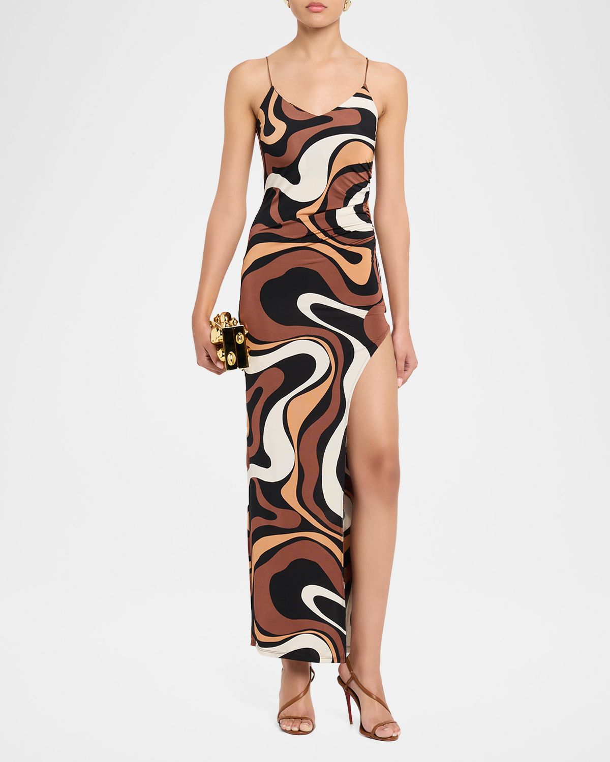 Generation Love Hailey Geometric Jersey Maxi Dress