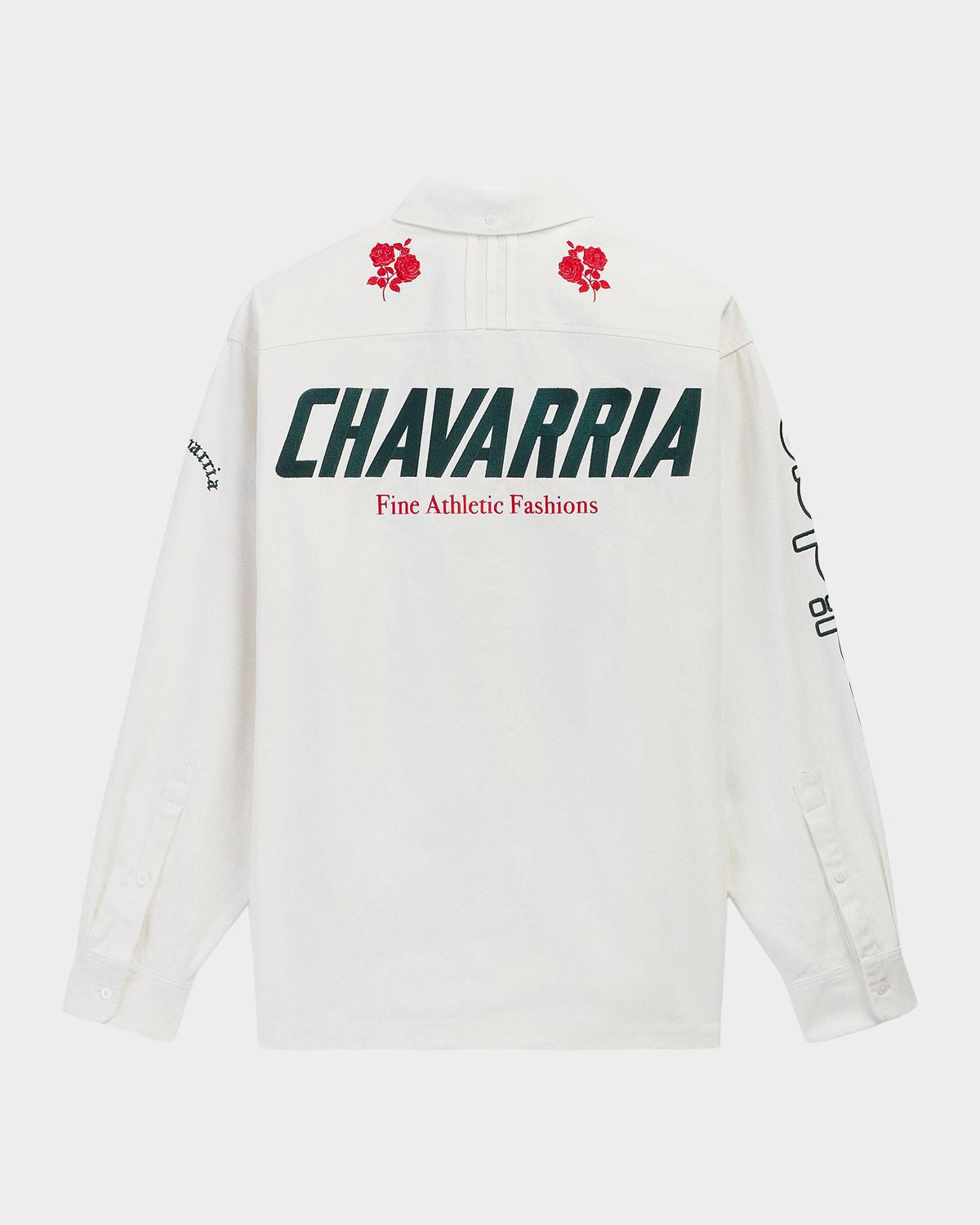 adidas x Chavarria Men 's Cotton Embroidered Button-Down Shirt | Thumbnail 6 adidas x Chavarria Men 's Cotton Embroidered Button-Down Shirt | Thumbnail 6