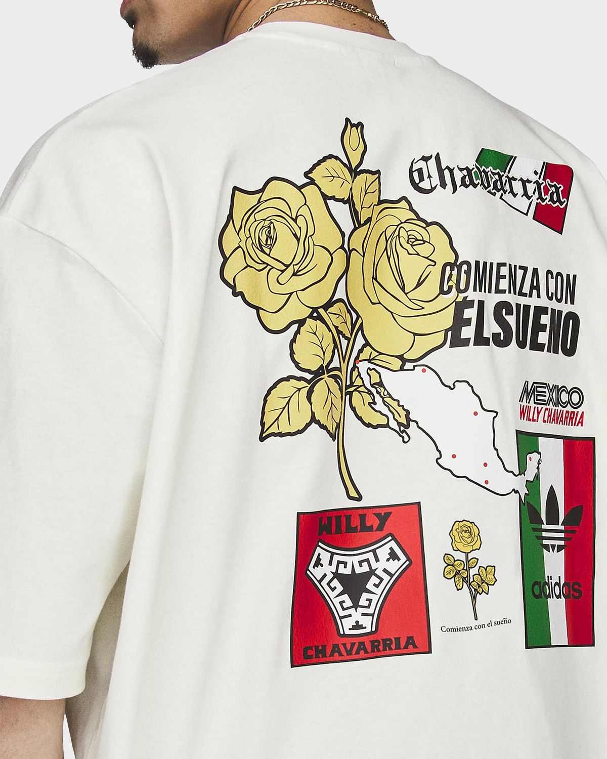 Adidas x Chavarria Men 's Mexico Graphic Crewneck T-Shirt | Thumbnail 6 Adidas x Chavarria Men 's Mexico Graphic Crewneck T-Shirt | Thumbnail 6
