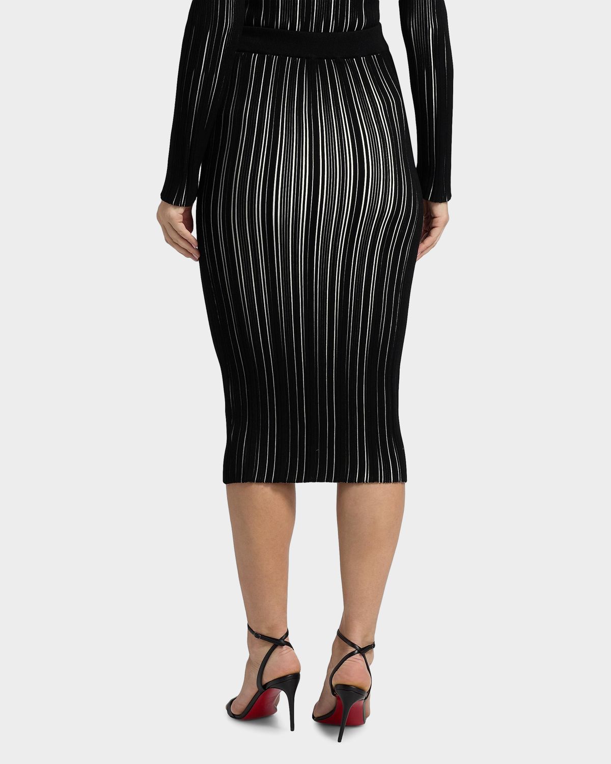 Chiara Boni La Petite Robe Kalika Rib-Knit Midi Skirt | Thumbnail 3 Chiara Boni La Petite Robe Kalika Rib-Knit Midi Skirt | Thumbnail 3