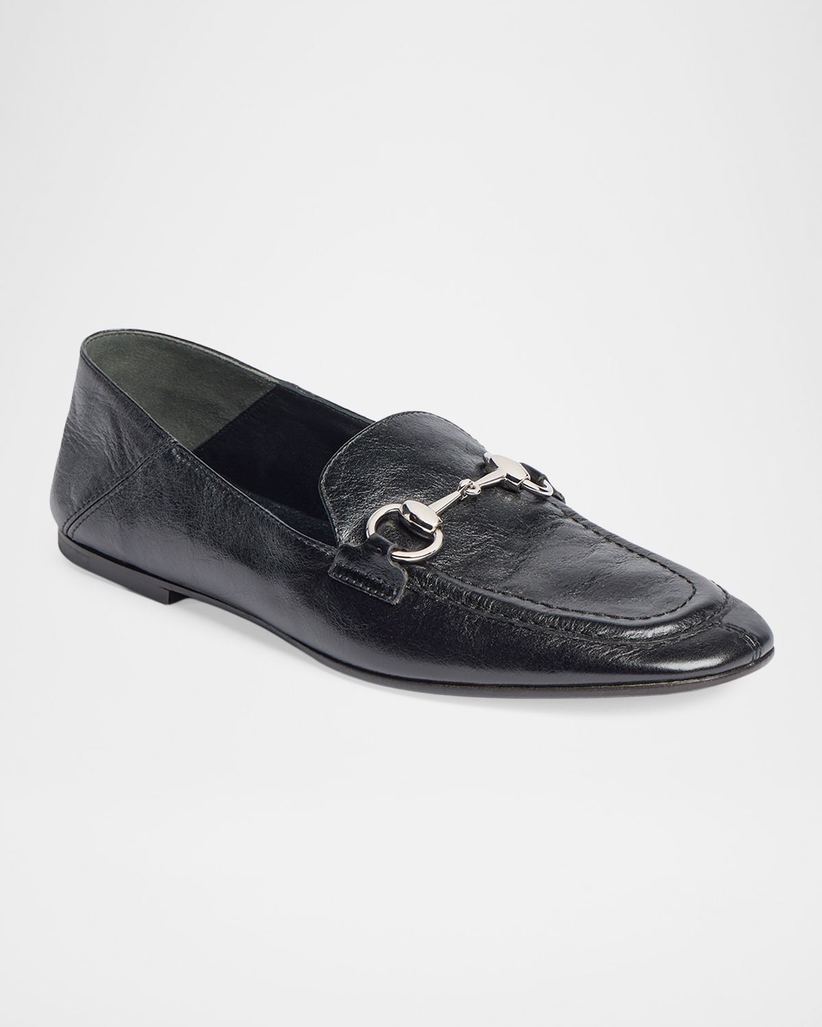 Gucci Jordaan Soft Leather Loafers with Horsebit | Thumbnail 5