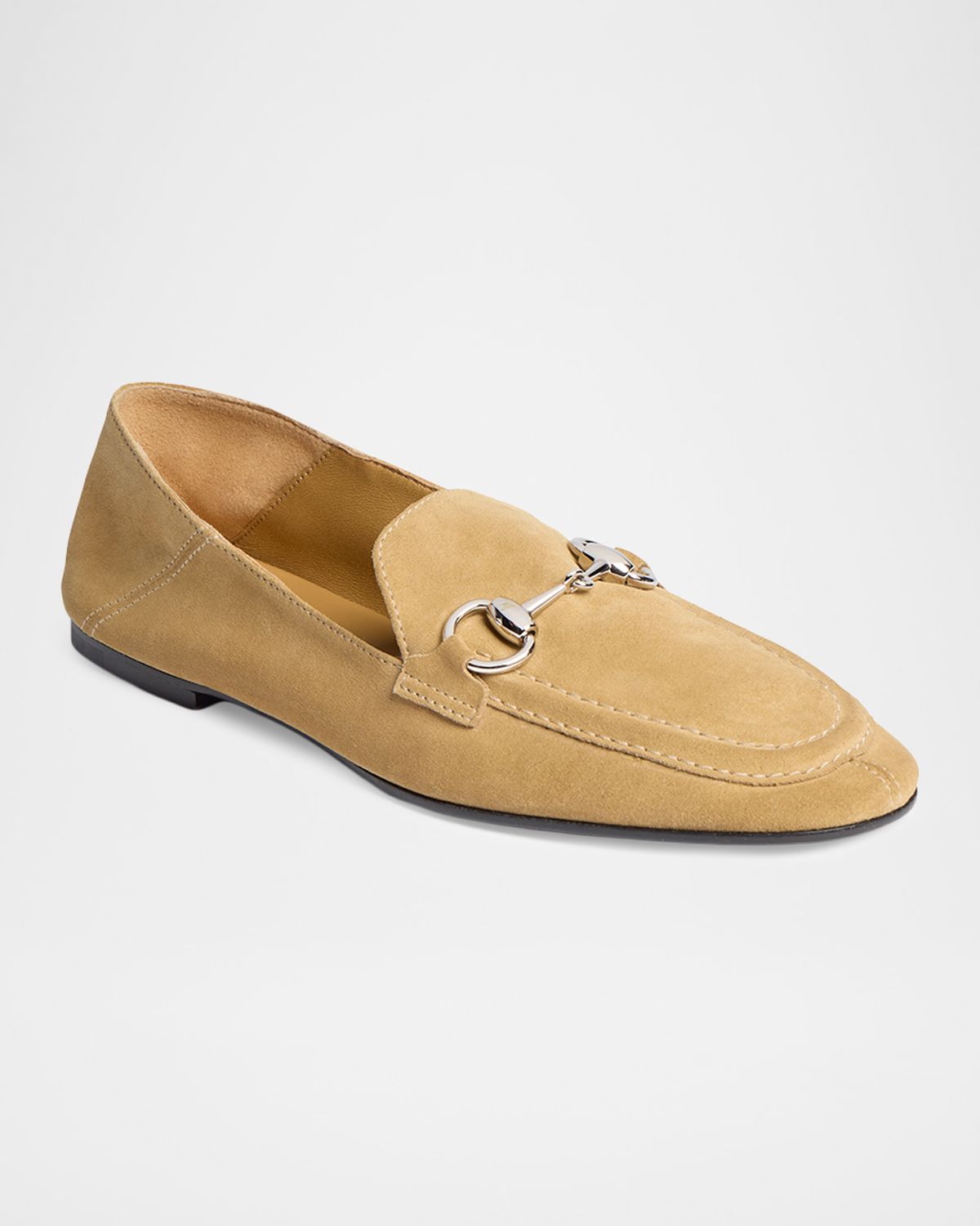 Gucci Jordaan Soft Suede Loafers with Horsebit | Thumbnail 5 Gucci Jordaan Soft Suede Loafers with Horsebit | Thumbnail 5
