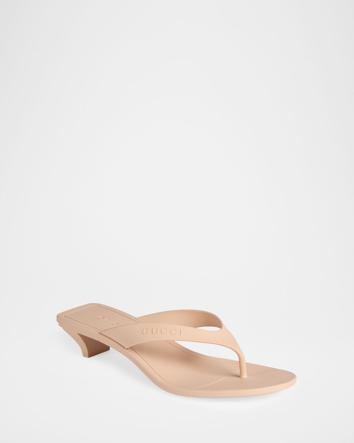 Gucci 35mm Vittoria Rubber Thong Sandals | Thumbnail 5