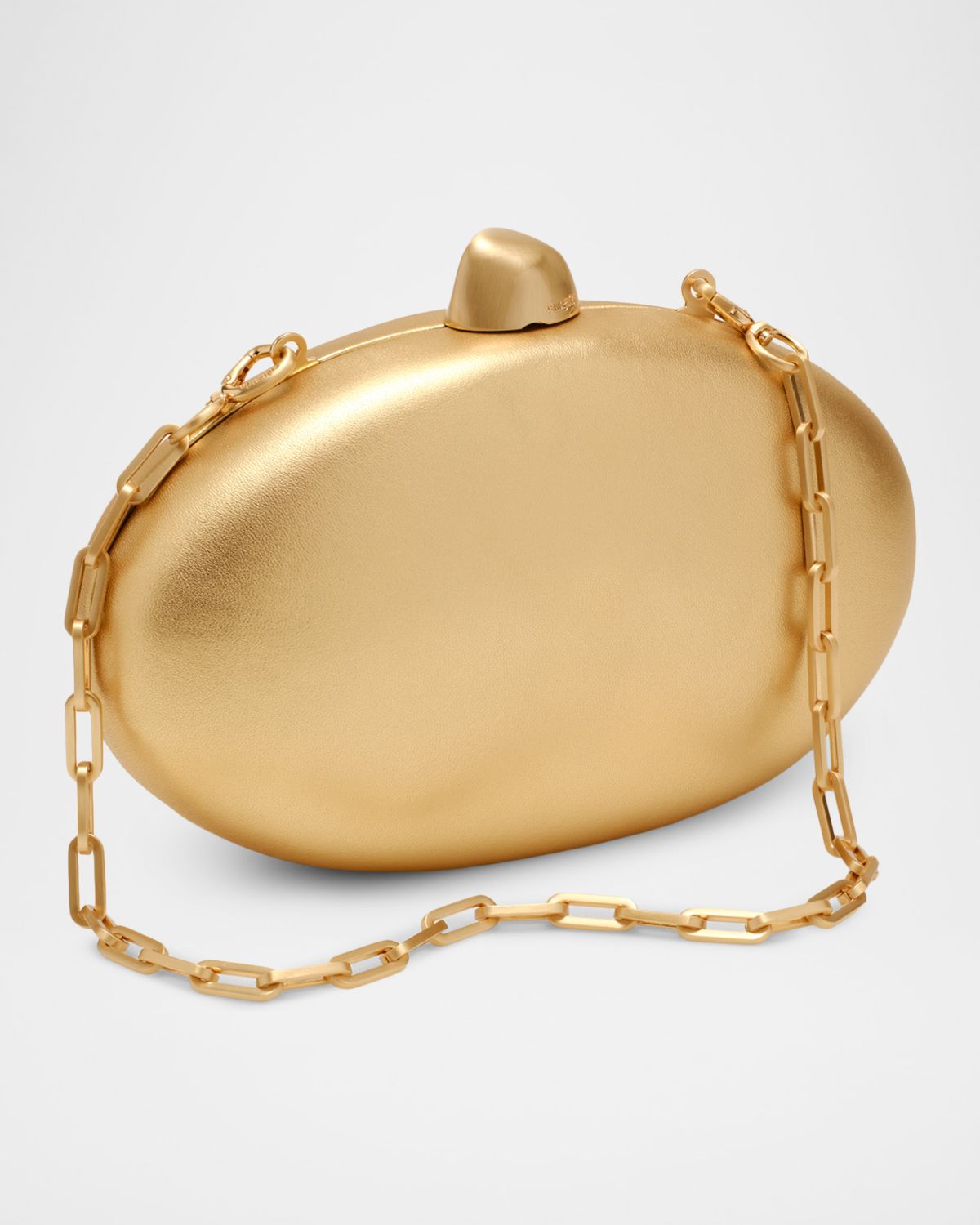 Cult Gaia Eviana Metallic Leather Oval Clutch Bag | Thumbnail 2 Cult Gaia Eviana Metallic Leather Oval Clutch Bag | Thumbnail 2
