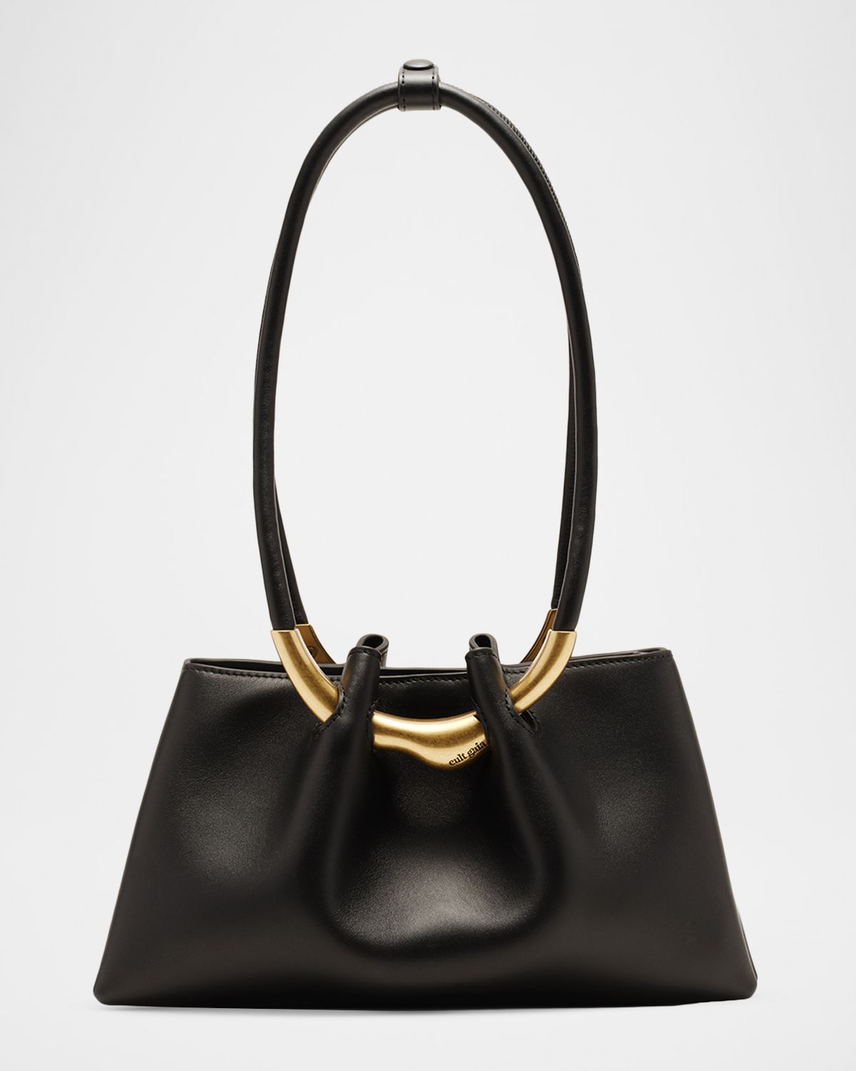 Cult Gaia Asa Pierced Leather Shoulder Bag