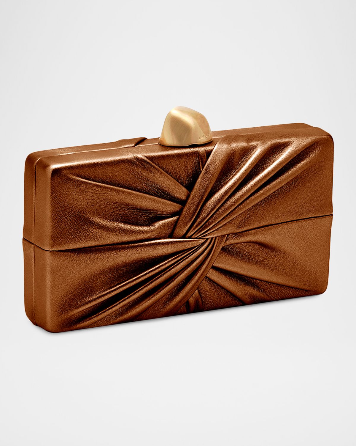 Cult Gaia Lisse Twisted Metallic Leather Clutch Bag | Thumbnail 2 Cult Gaia Lisse Twisted Metallic Leather Clutch Bag | Thumbnail 2