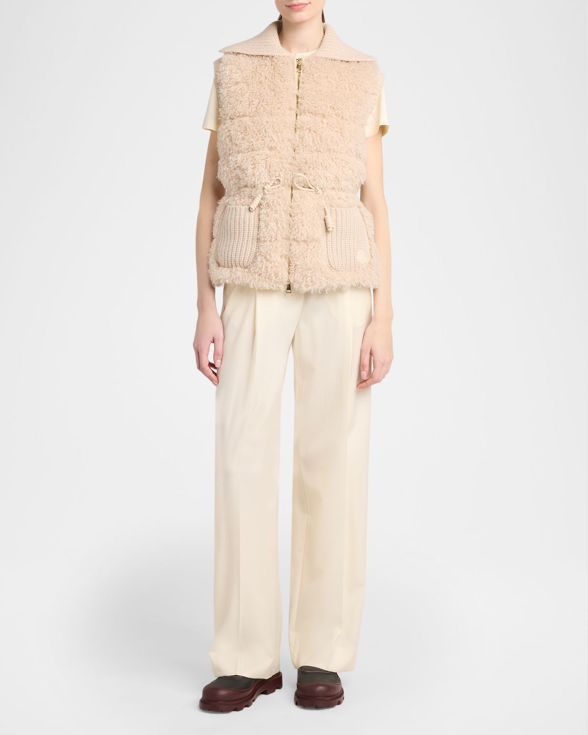 Moncler Teddy & Cashmere Vest | Thumbnail 2 Moncler Teddy & Cashmere Vest | Thumbnail 2
