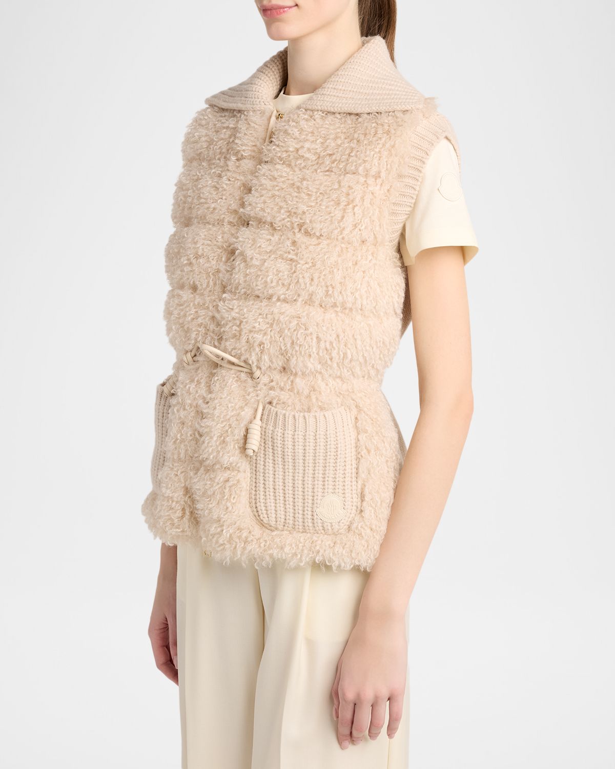 Moncler Teddy & Cashmere Vest | Thumbnail 4 Moncler Teddy & Cashmere Vest | Thumbnail 4