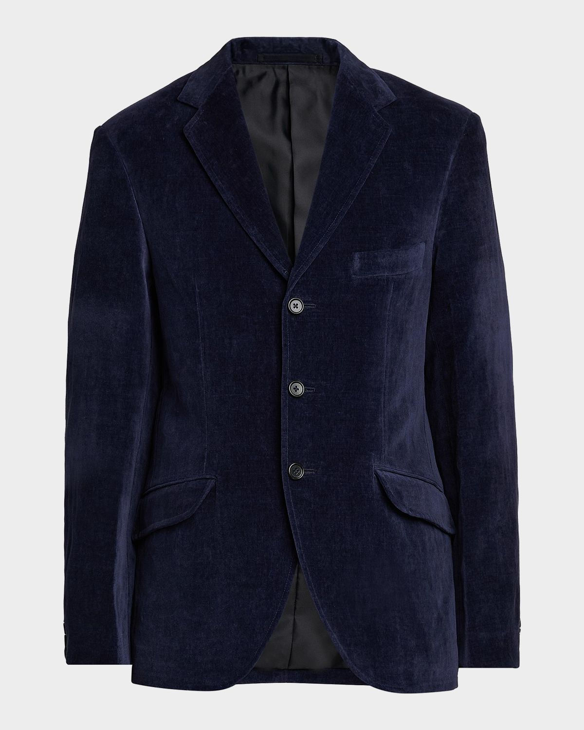 Jil Sander Men 's Velvet Single-Breasted Jacket | Image 1 Jil Sander Men 's Velvet Single-Breasted Jacket | Image 1