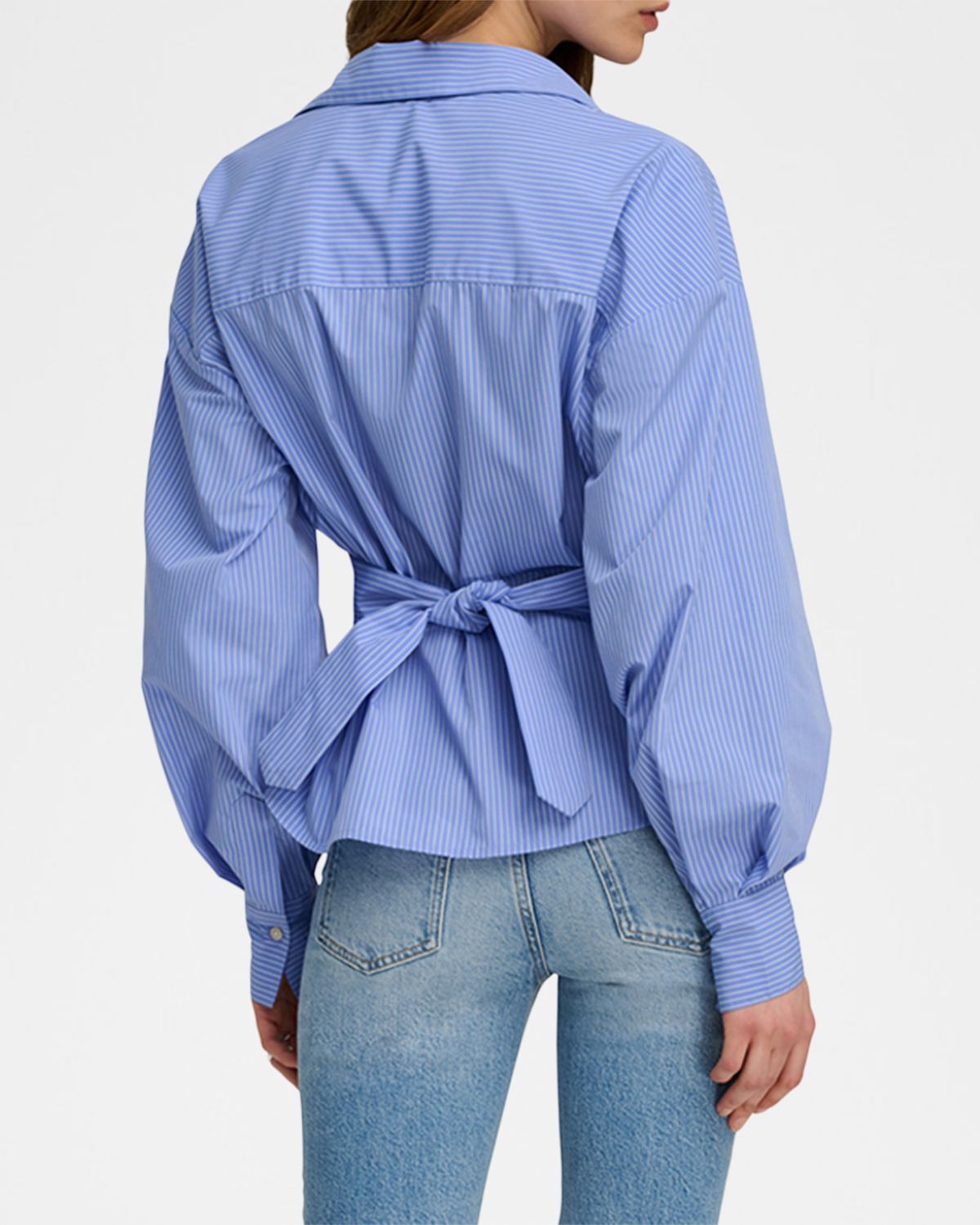 Favorite Daughter The Back Story Striped Tie-Back Shirt | Thumbnail 3