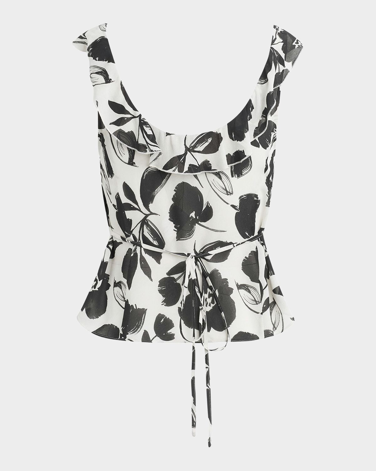 Favorite Daughter The Love Note Ruffled Sleeveless Georgette Top | Thumbnail 5