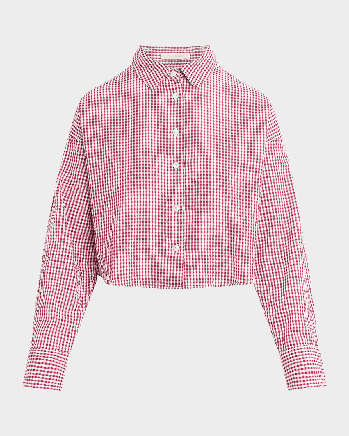 Favorite Daughter The Crop Ex-Boyfriend Gingham Shirt
