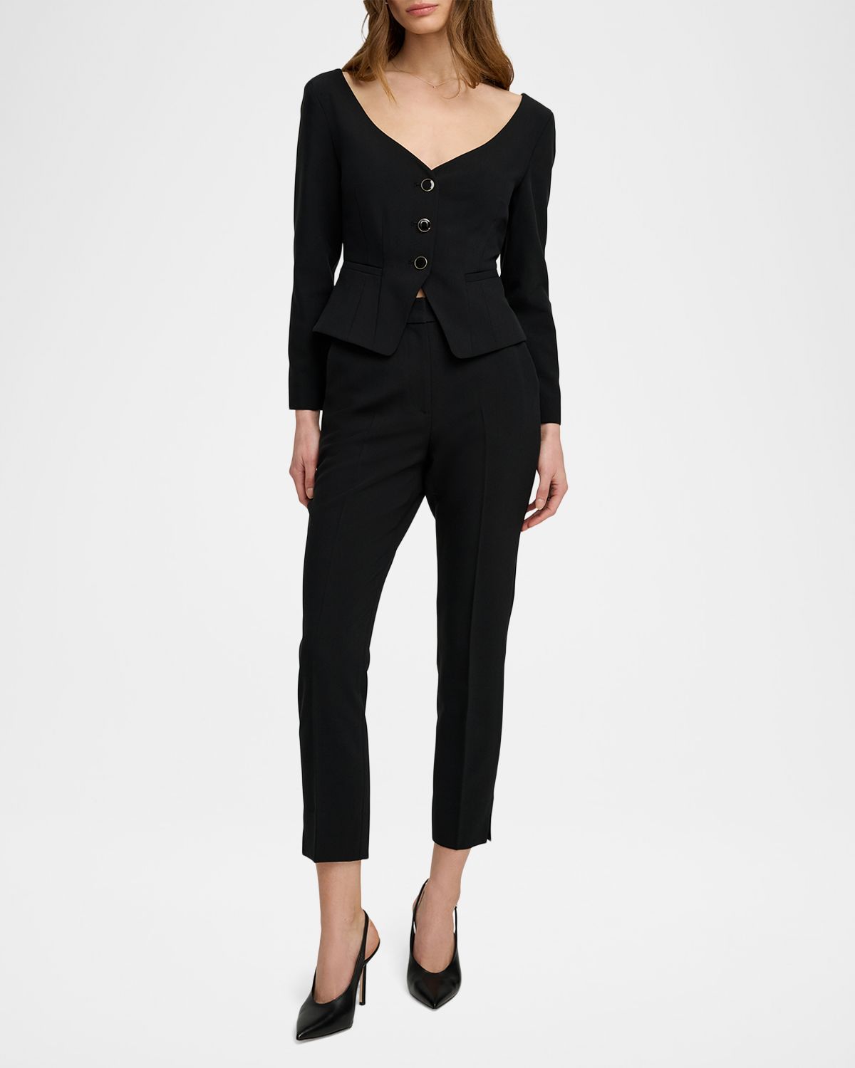 Favorite Daughter The Reveal Cropped Peplum Blazer | Thumbnail 2 Favorite Daughter The Reveal Cropped Peplum Blazer | Thumbnail 2