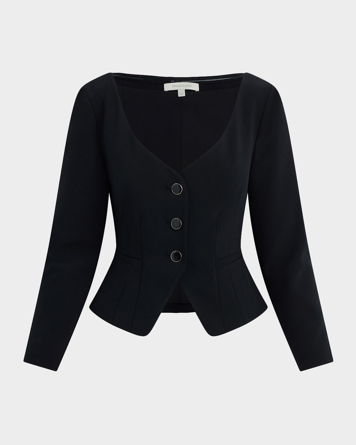 Favorite Daughter The Reveal Cropped Peplum Blazer