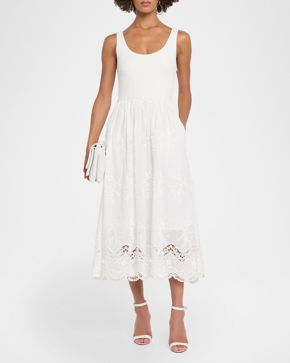Generation Love Leann Embroidered Combo Midi Dress | Thumbnail 5 Generation Love Leann Embroidered Combo Midi Dress | Thumbnail 5