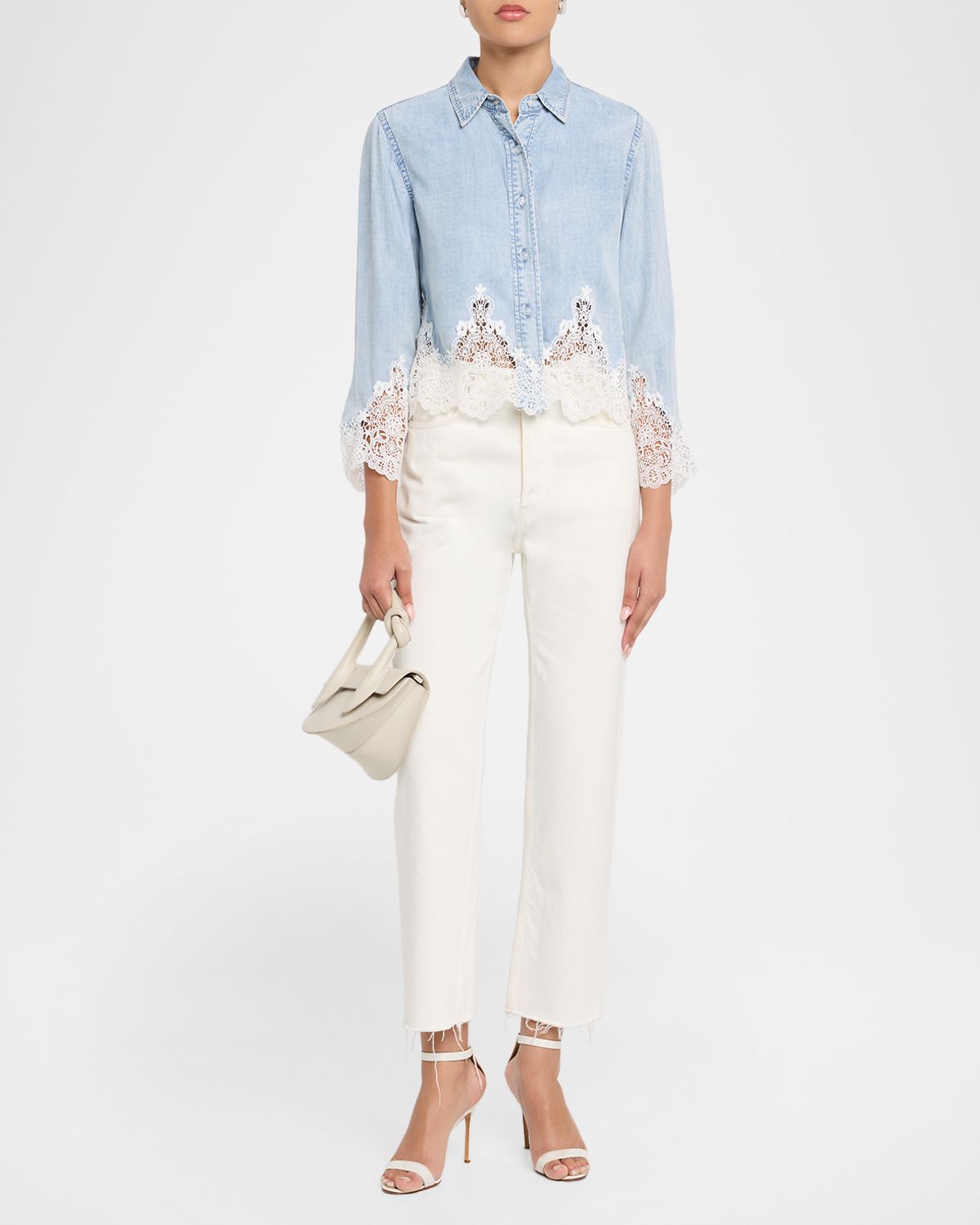 Generation Love Eli Denim Lace Shirt | Thumbnail 5