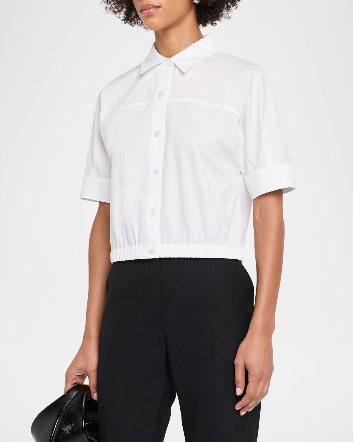 Theory Short-Sleeve Button-Front Shirt | Thumbnail 4 Theory Short-Sleeve Button-Front Shirt | Thumbnail 4