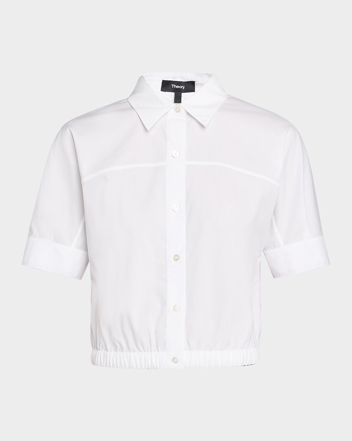 Theory Short-Sleeve Button-Front Shirt