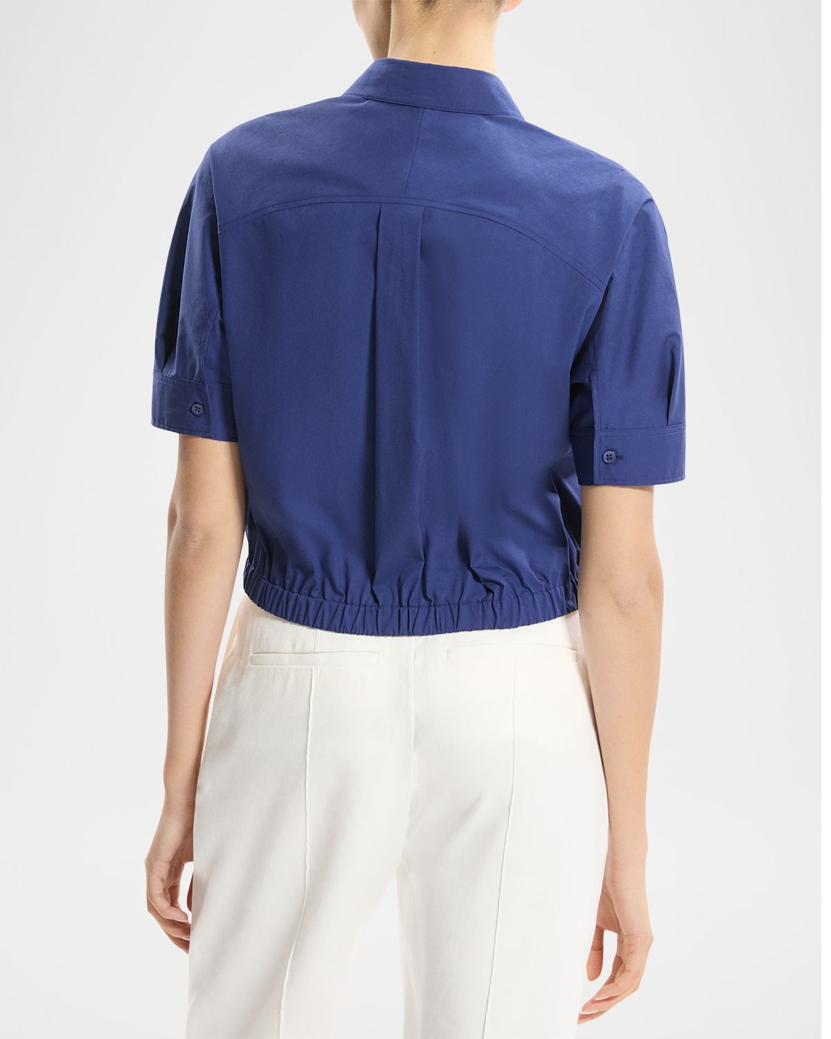 Theory Short-Sleeve Button-Front Shirt | Thumbnail 3 Theory Short-Sleeve Button-Front Shirt | Thumbnail 3