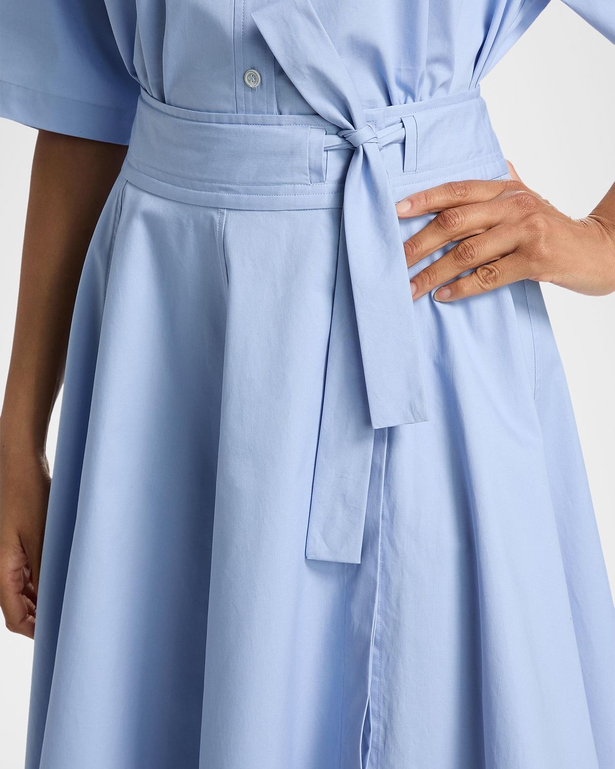 Derek Lam 10 Crosby Sage Cotton-Twill Wrap Skirt | Thumbnail 5 Derek Lam 10 Crosby Sage Cotton-Twill Wrap Skirt | Thumbnail 5