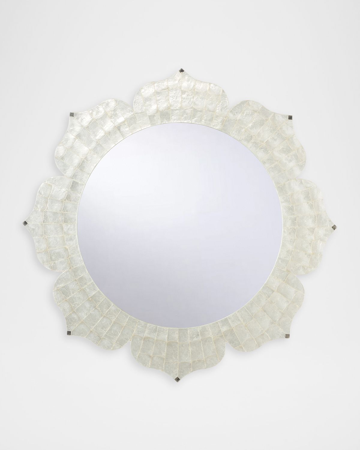 Chelsea House Lotus Flower 37" Capiz Shell Wall Mirror | Thumbnail 7
