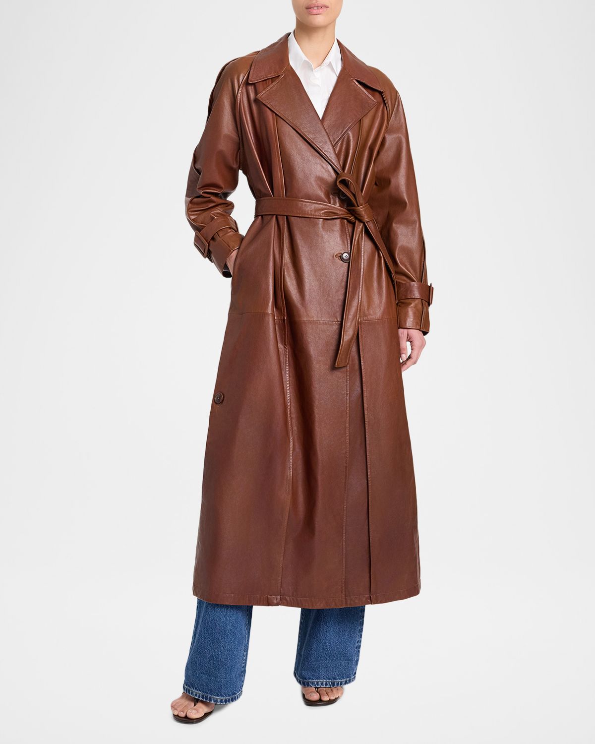 TWP Unfinished Business Leather Trench Coat | Thumbnail 7 TWP Unfinished Business Leather Trench Coat | Thumbnail 7