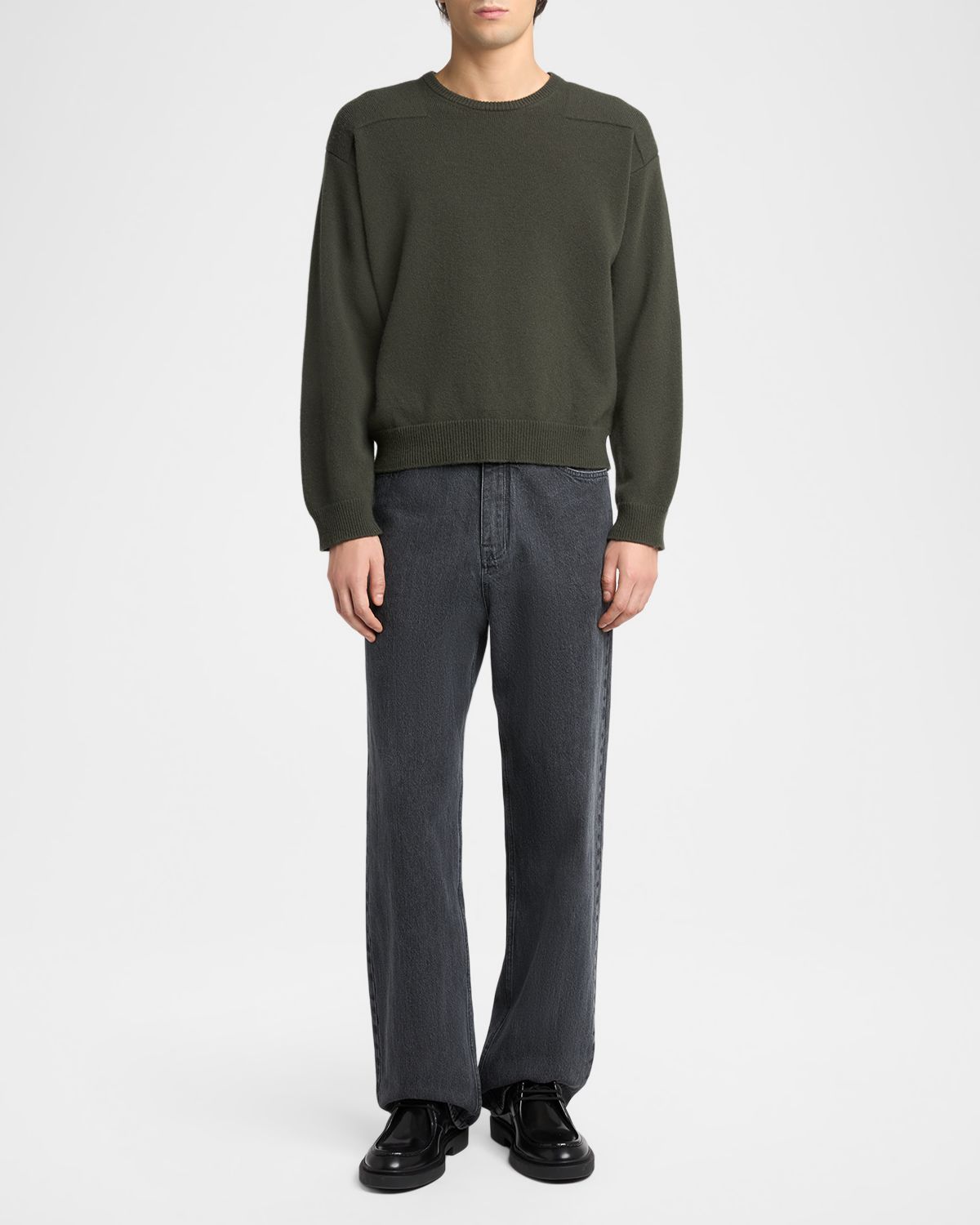 Jil Sander Men 's Wool-Blend Crewneck Sweater | Thumbnail 2 Jil Sander Men 's Wool-Blend Crewneck Sweater | Thumbnail 2