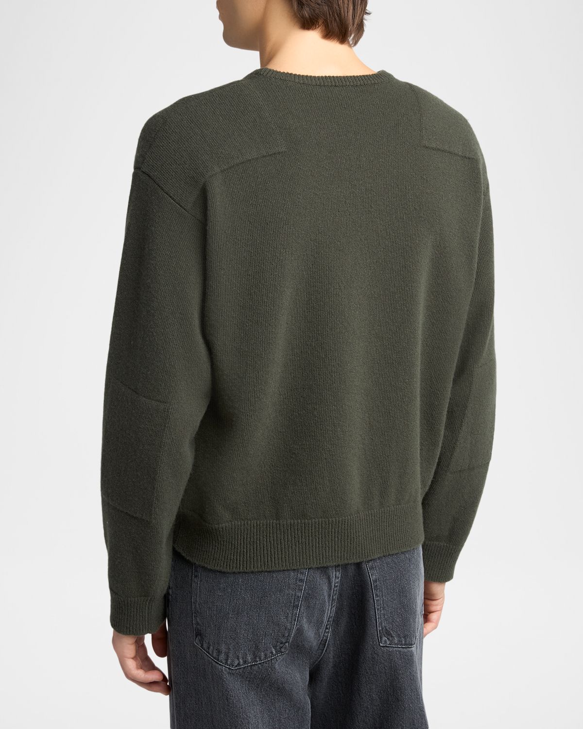 Jil Sander Men 's Wool-Blend Crewneck Sweater | Thumbnail 3 Jil Sander Men 's Wool-Blend Crewneck Sweater | Thumbnail 3