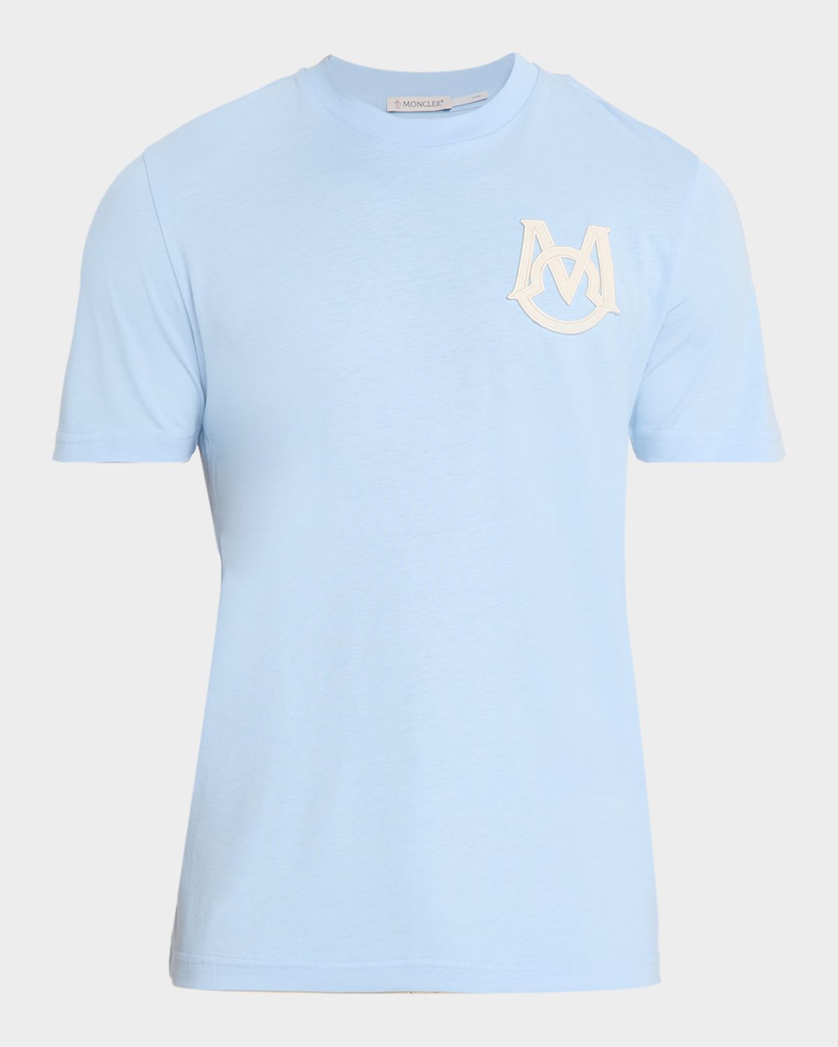 Moncler Men 's Crewneck Monogram Cotton Jersey T-Shirt