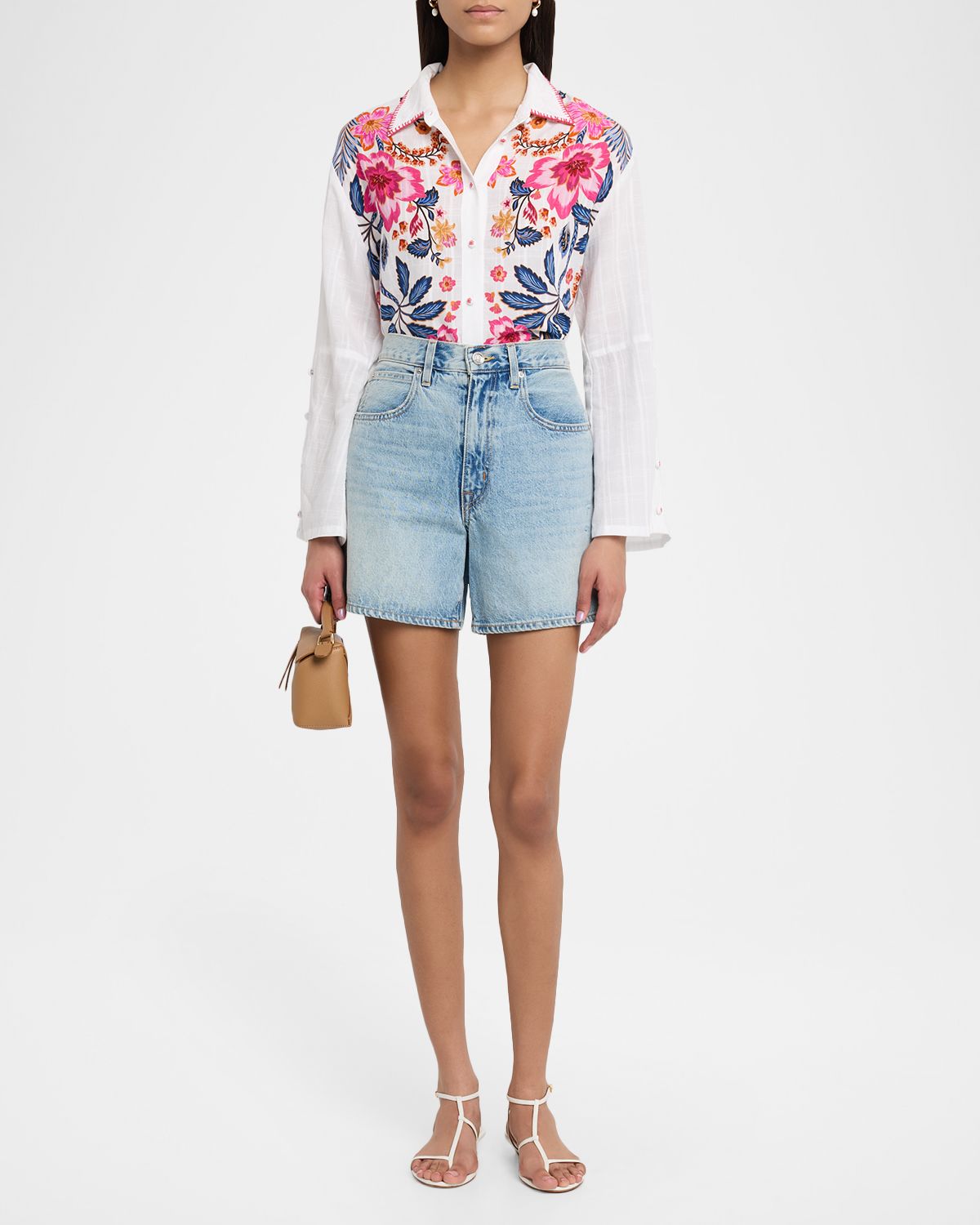 Johnny Was Floral Button-Down Shirt | Thumbnail 2