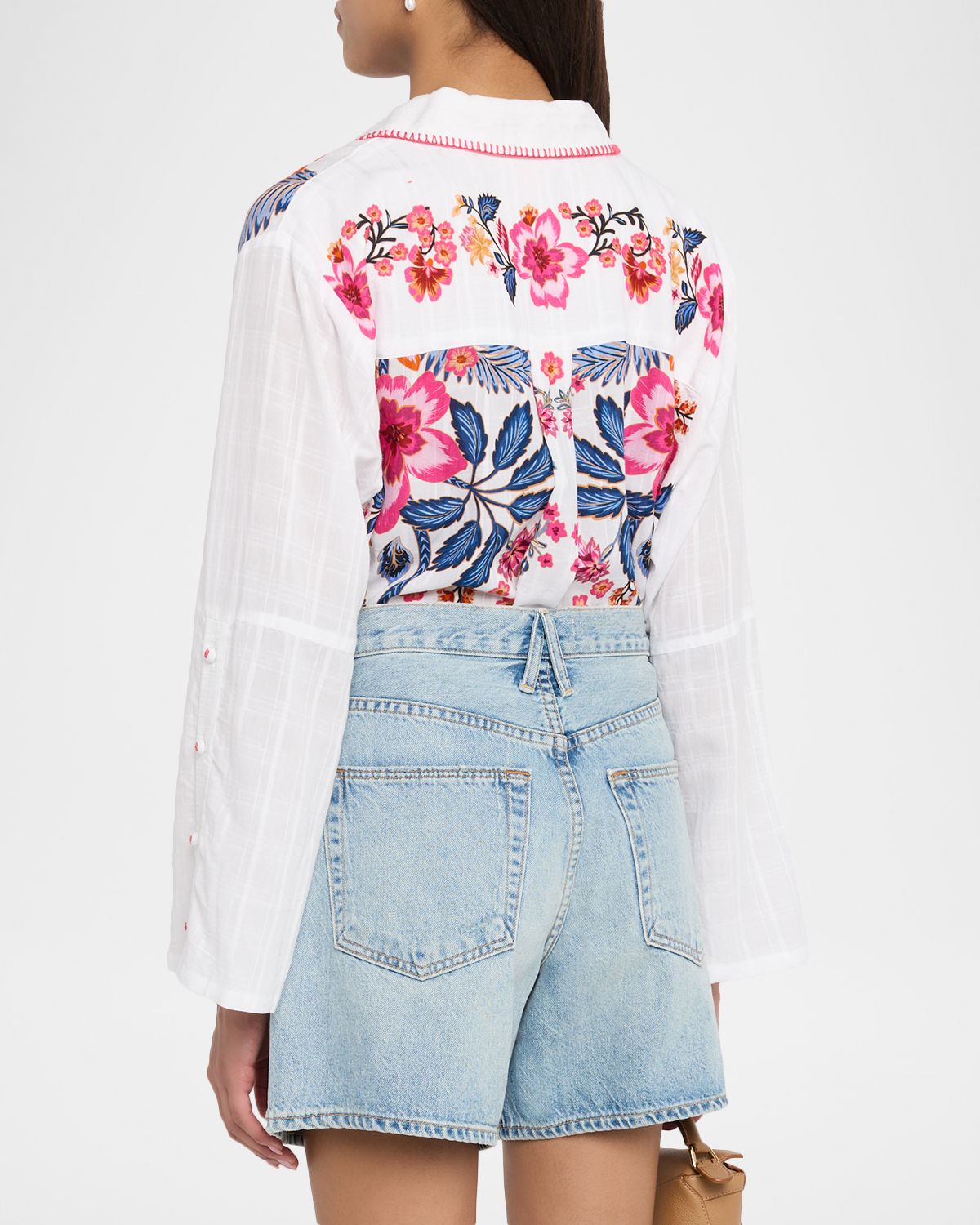 Johnny Was Floral Button-Down Shirt | Thumbnail 3