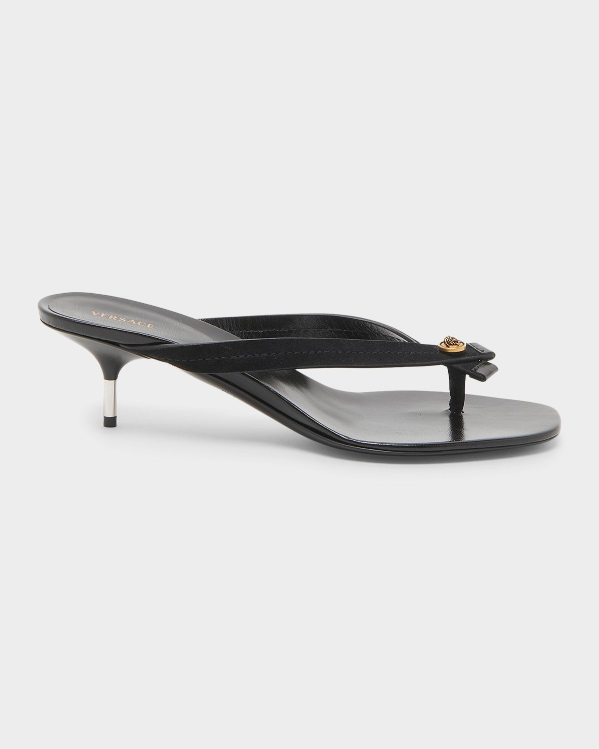 Versace 50MM Medusa Leather Sandals | Thumbnail 6 Versace 50MM Medusa Leather Sandals | Thumbnail 6