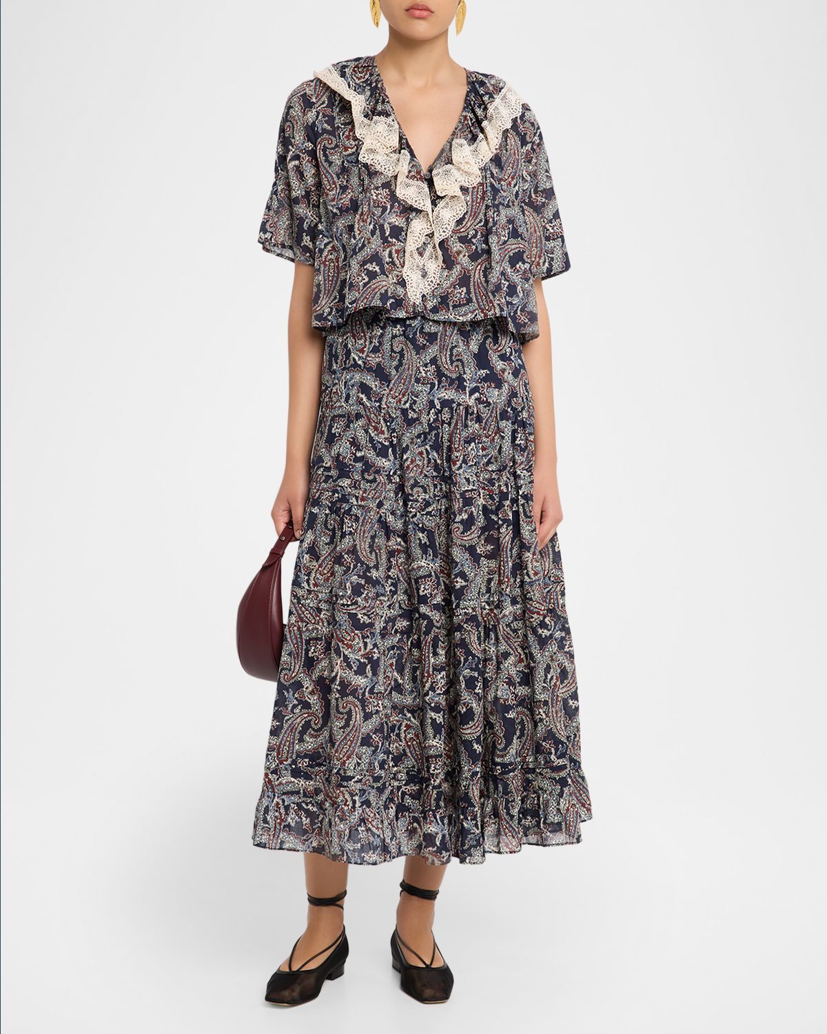 Veronica Beard Pamelis Paisley Top