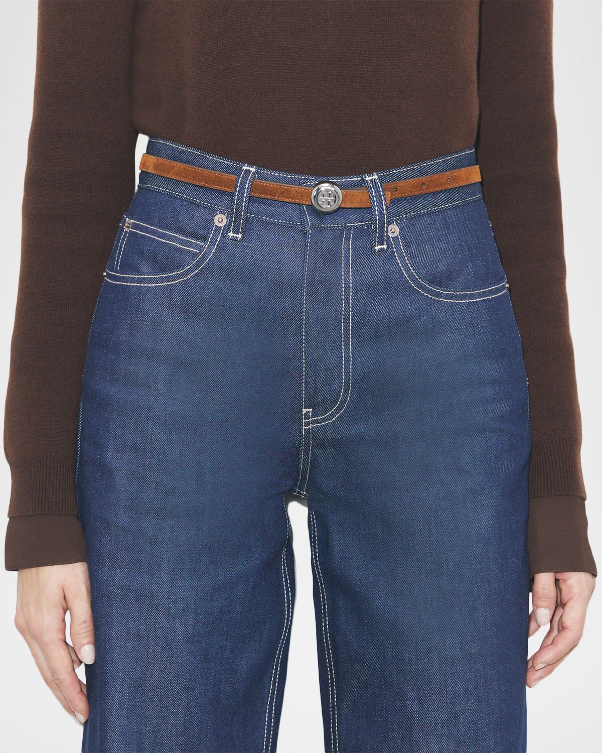 Tory Burch Romy Reversible Suede Belt | Thumbnail 3 Tory Burch Romy Reversible Suede Belt | Thumbnail 3