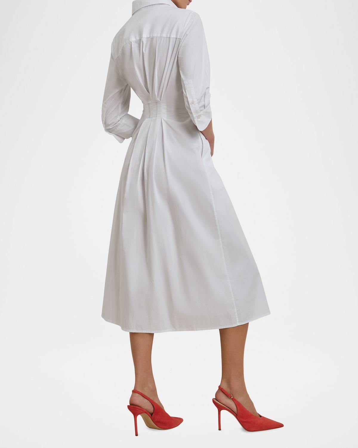 Favorite Daughter The Well Mannered Stretch Cotton Midi Dress | Thumbnail 3